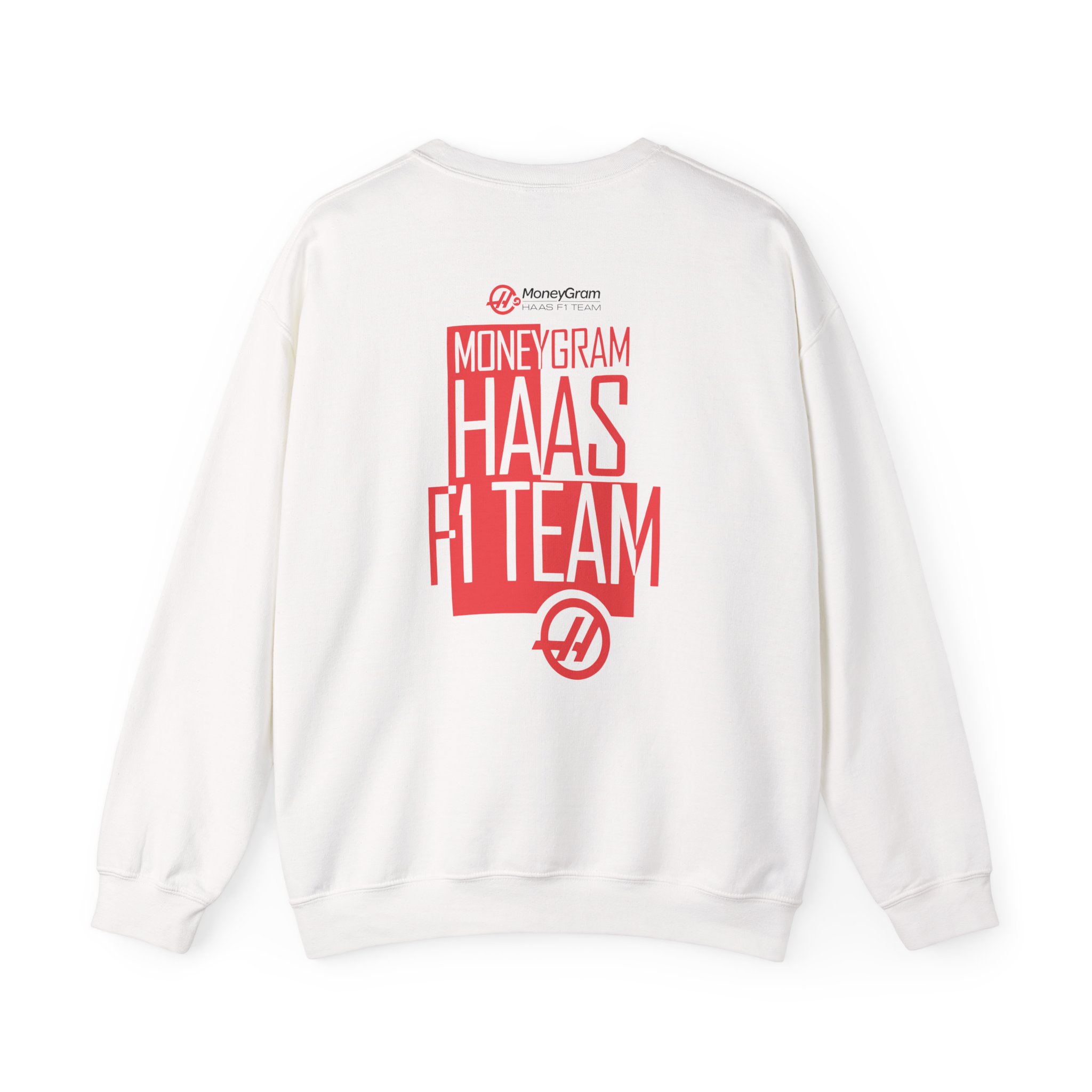 Haas F1 Color Block Unisex Heavy Blendâ„¢ Crewneck Sweatshirt