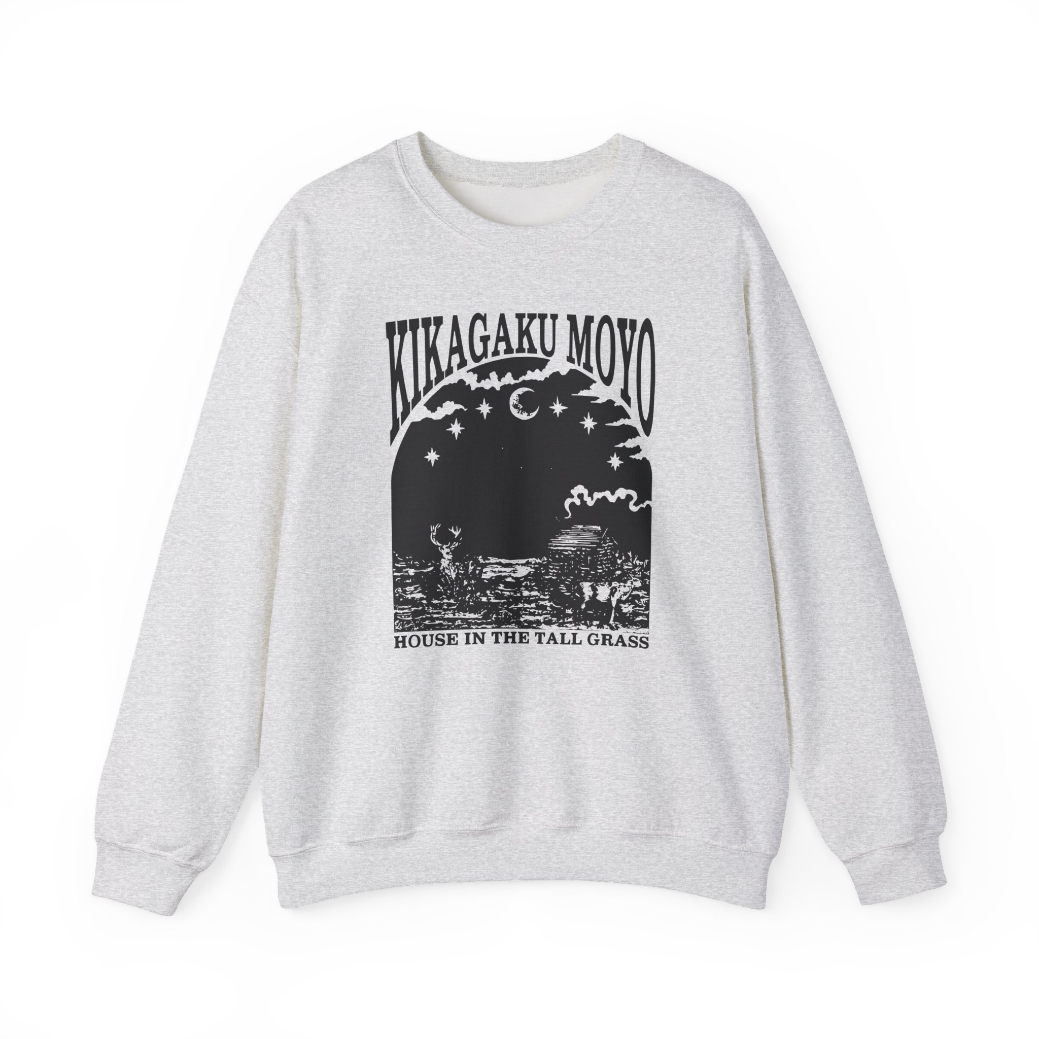 Kikagaku Moyo House in the Tall Grass Unisex Heavy Blendâ„¢ Crewneck Sweatshirt