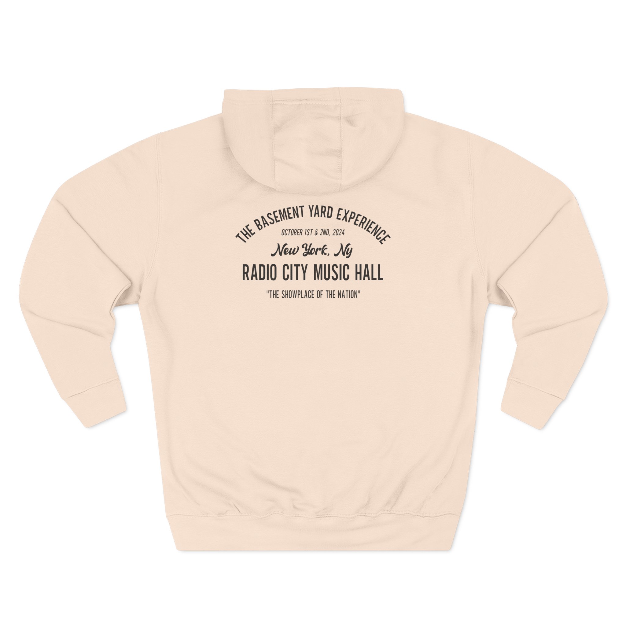 Basement Yard Tby Radio City Ivory Three-Panel Fleece Hoodie