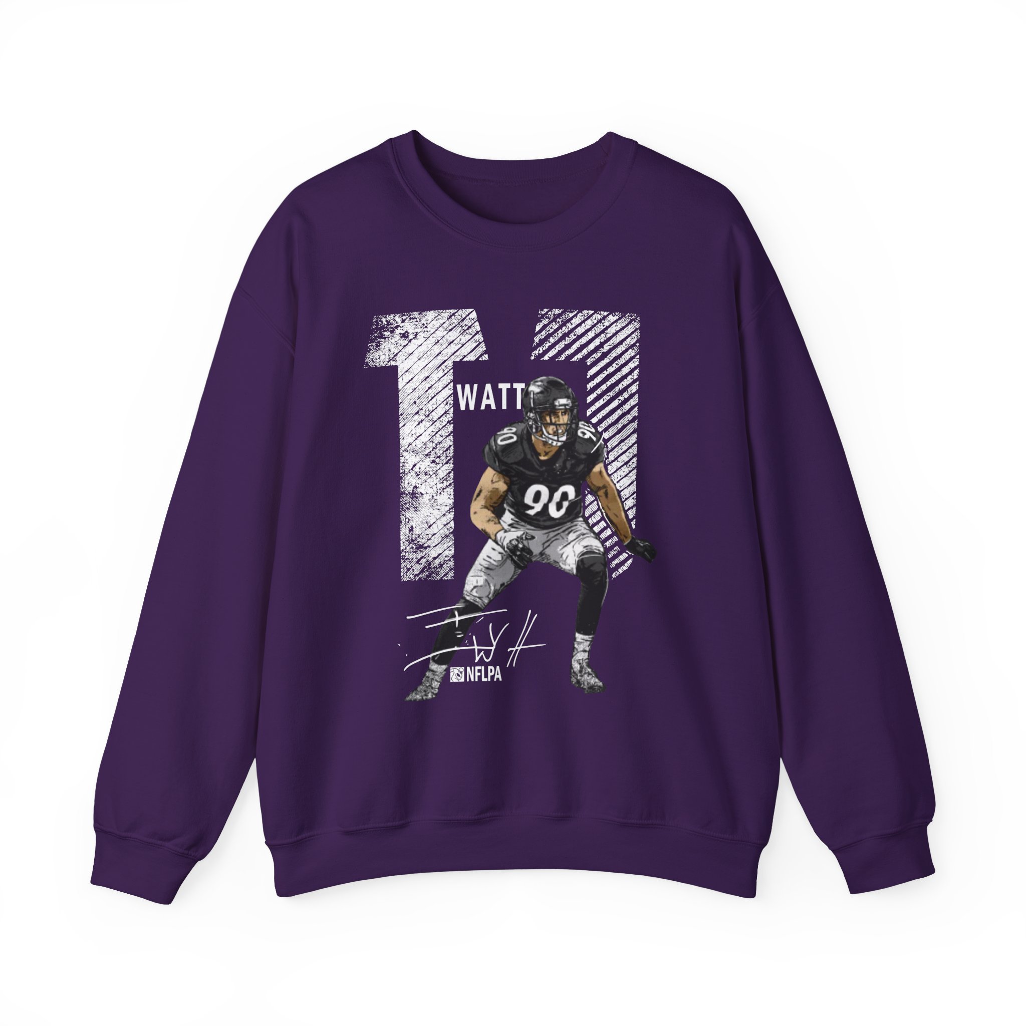 Tj Watt Mega Bold Unisex Heavy Blendâ„¢ Crewneck Sweatshirt
