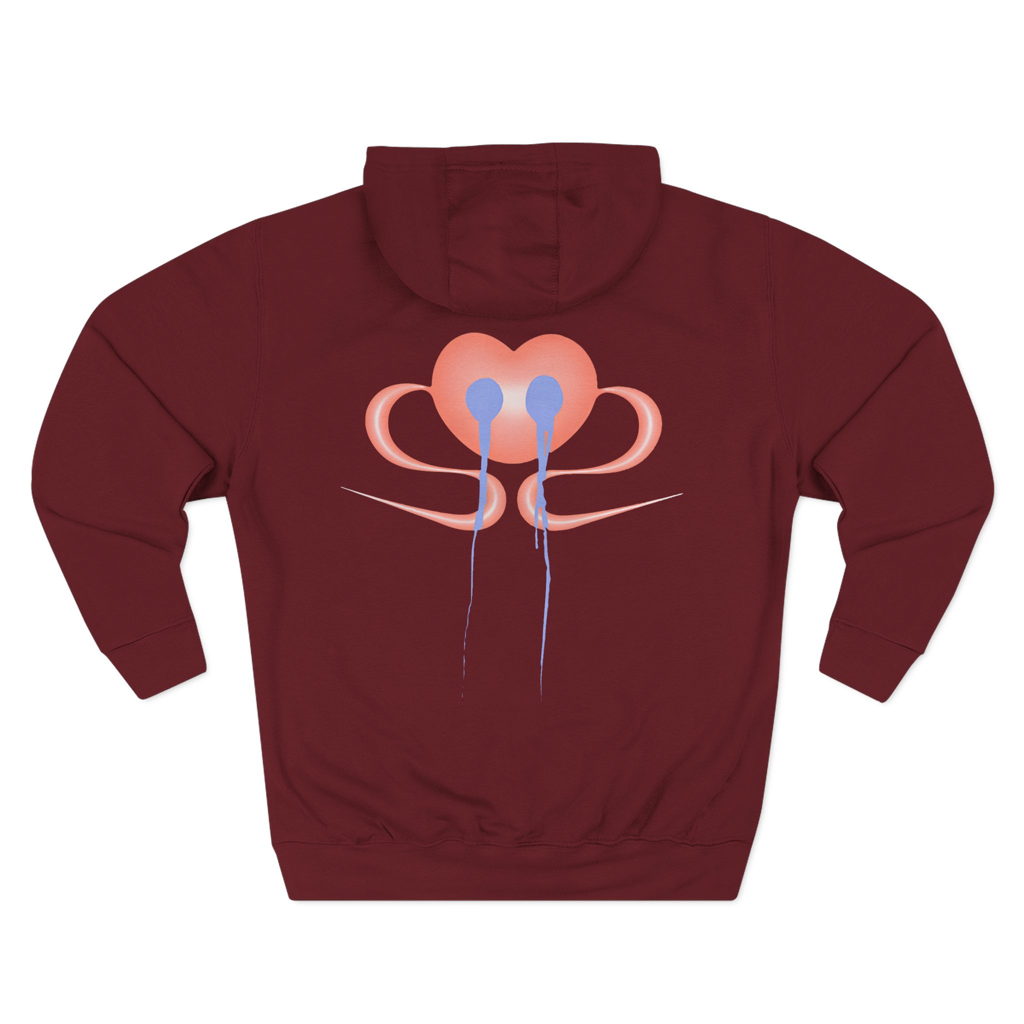 Nina Chuba Heart Three-Panel Fleece Hoodie