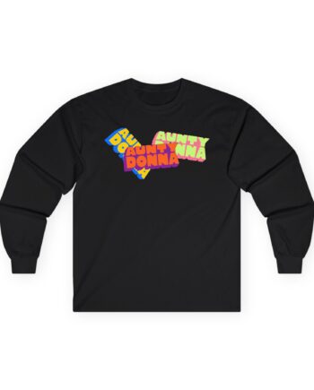 Aunty Donna Three Logo Unisex Ultra Cotton Long Sleeve Tee