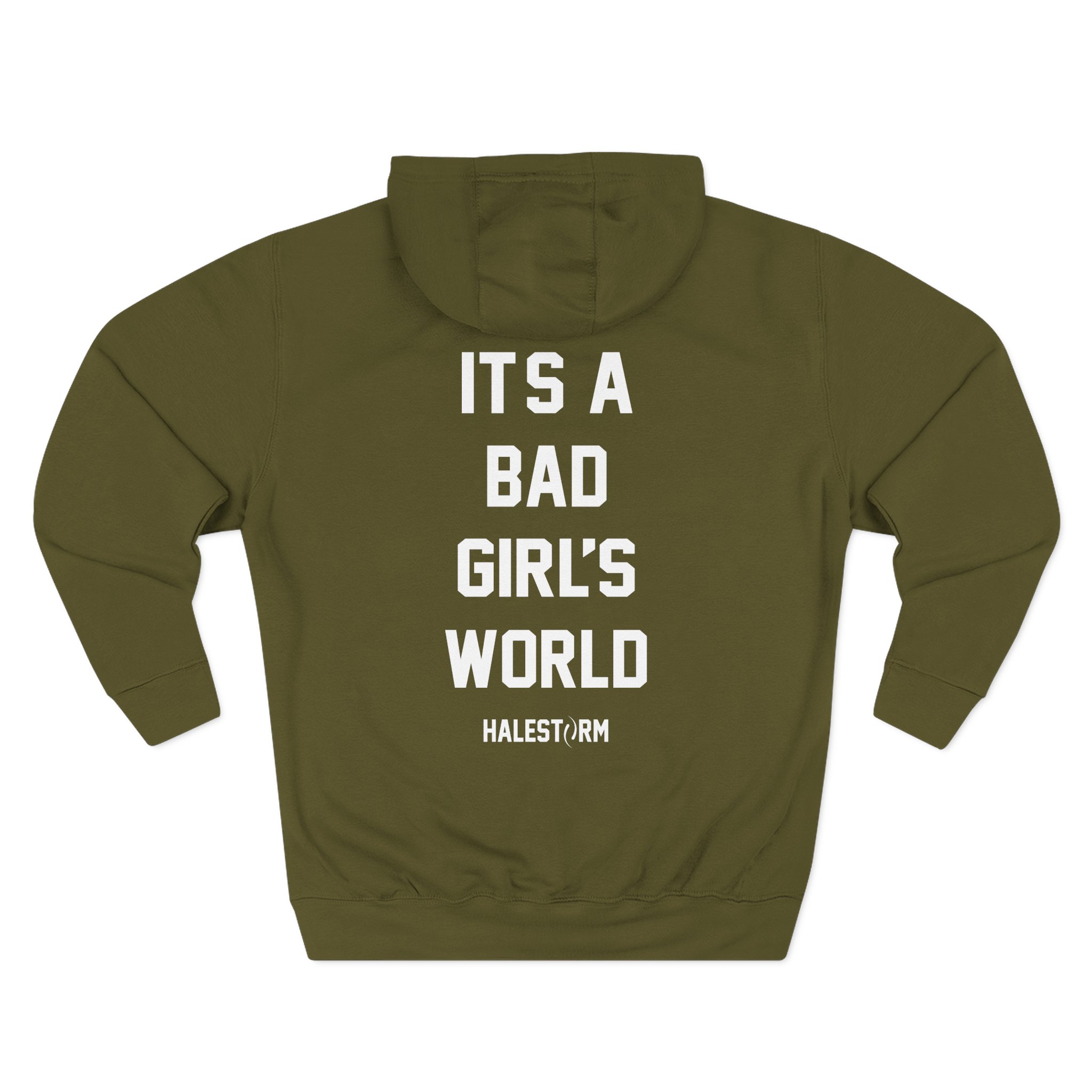 Halestorm It's a Bad Girl's World Three-Panel Fleece Hoodie