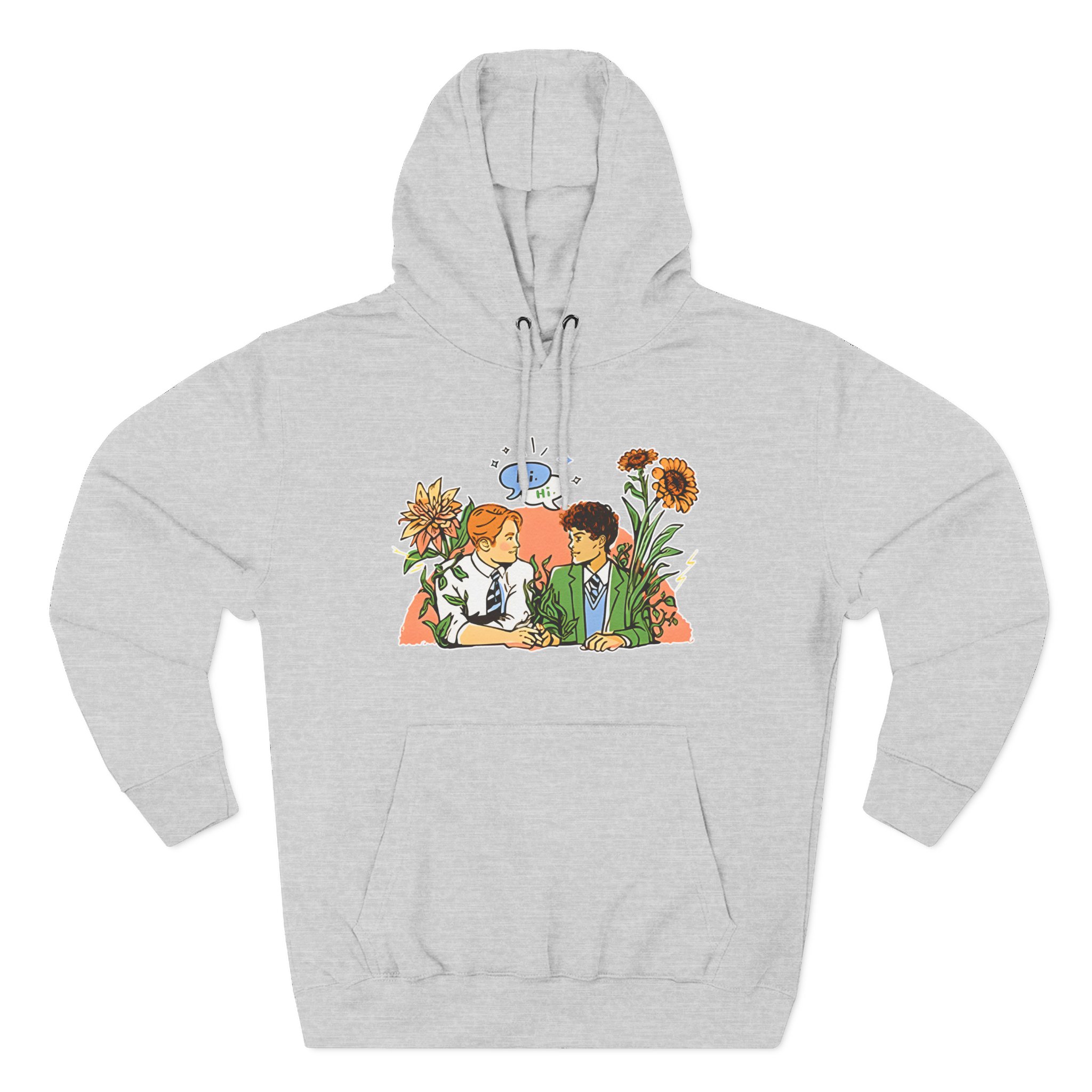 Heartstopper Nick & Charlie Three-Panel Fleece Hoodie