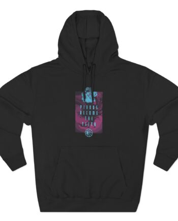 Pianos Become the Teeth Abstract Flowers Three-Panel Fleece Hoodie
