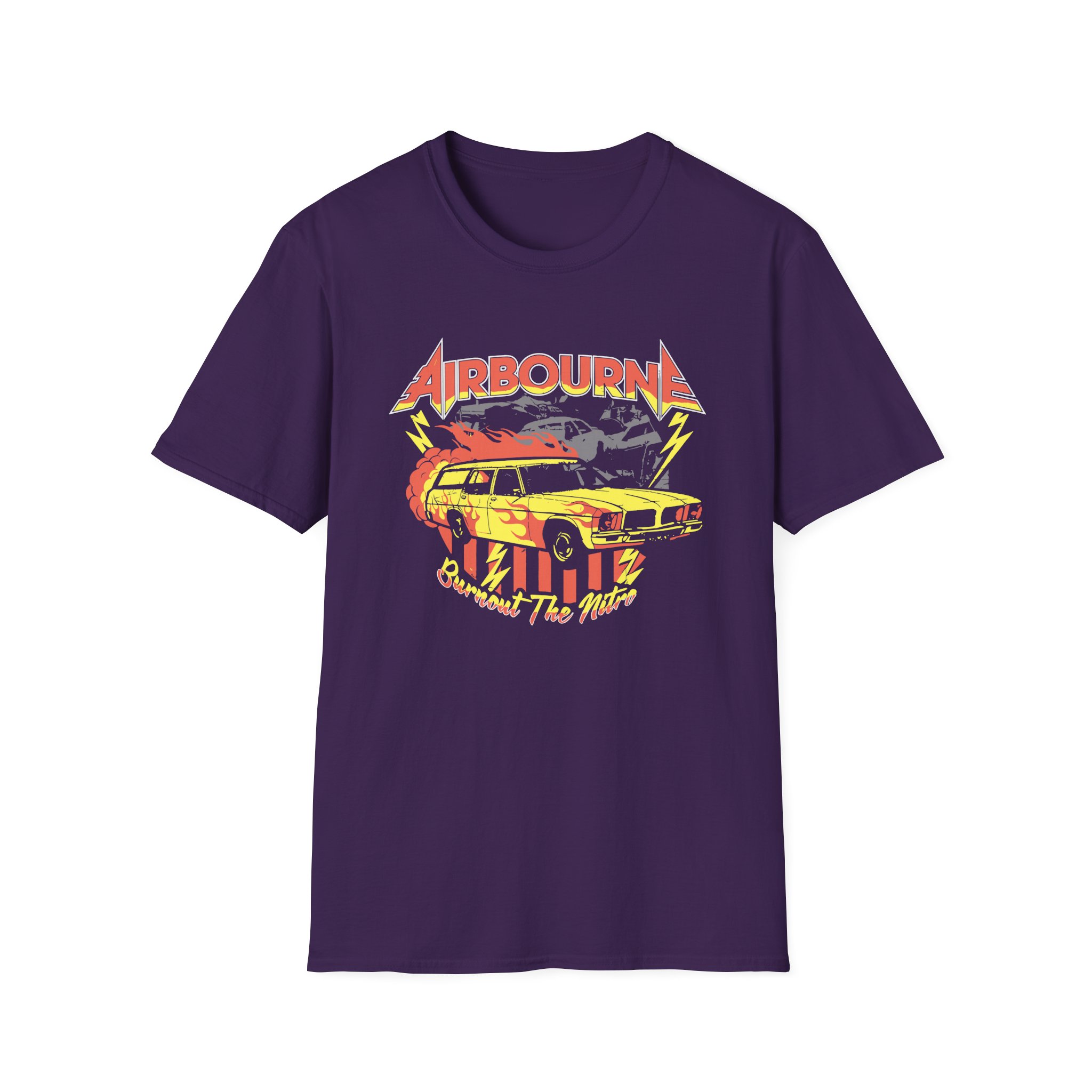 Airbourne Burnout the Nitro Unisex Softstyle T-Shirt