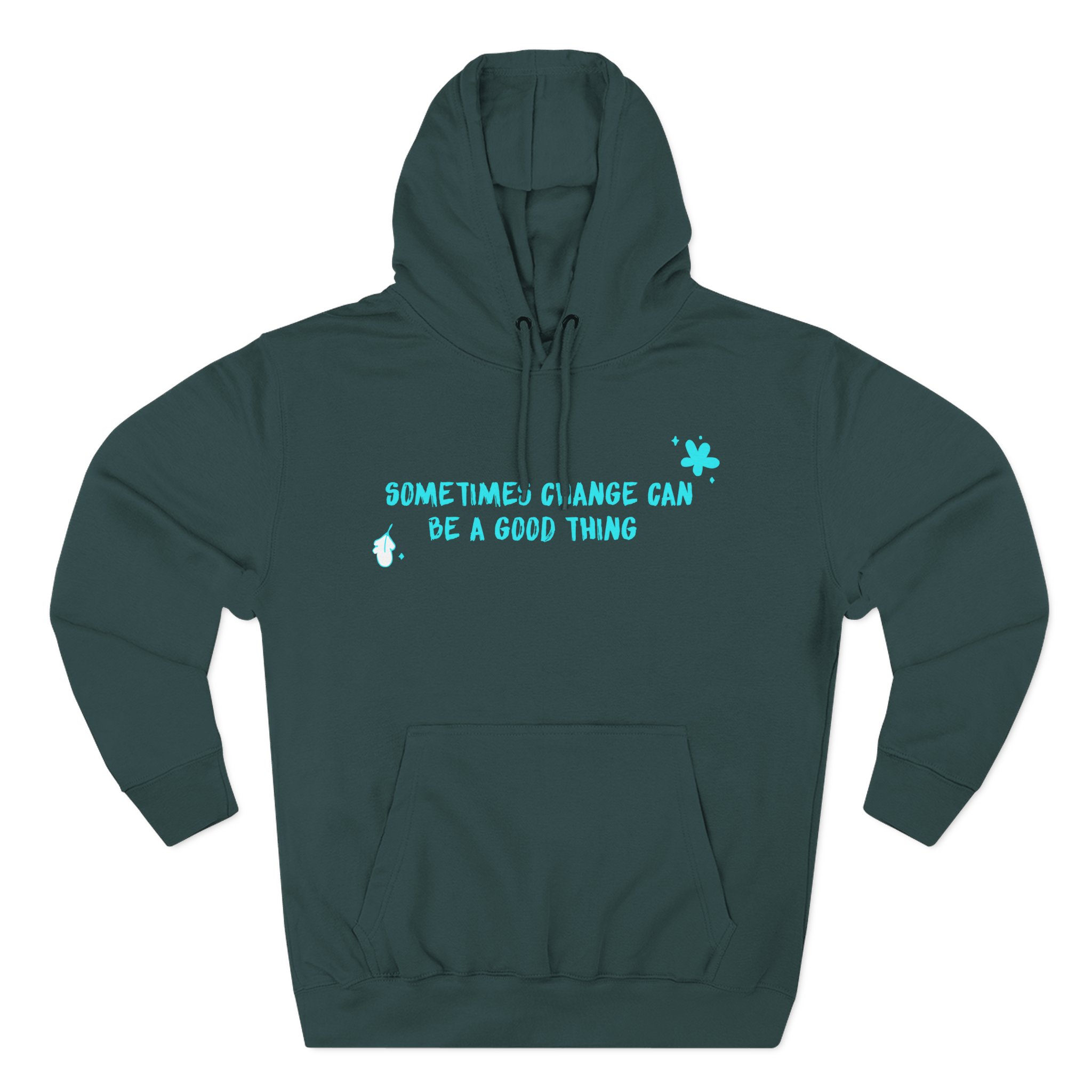 Heartstopper Sometimes Change Can Be a Good Thing Three-Panel Fleece Hoodie