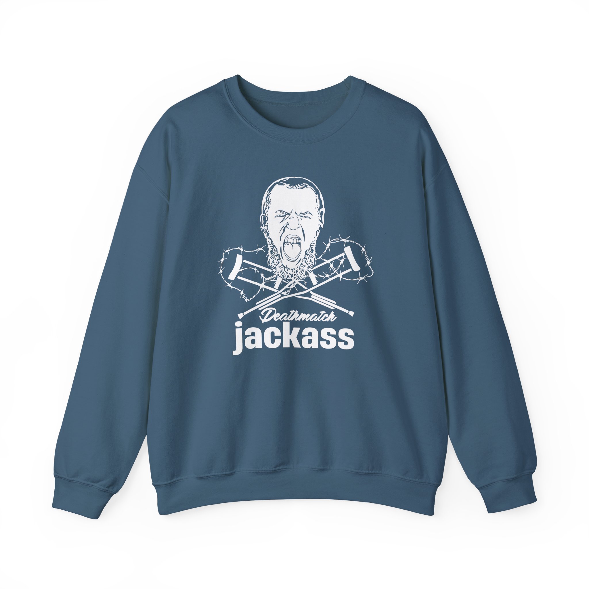 Dale Patricks-deathmatch Jackass Unisex Heavy Blendâ„¢ Crewneck Sweatshirt
