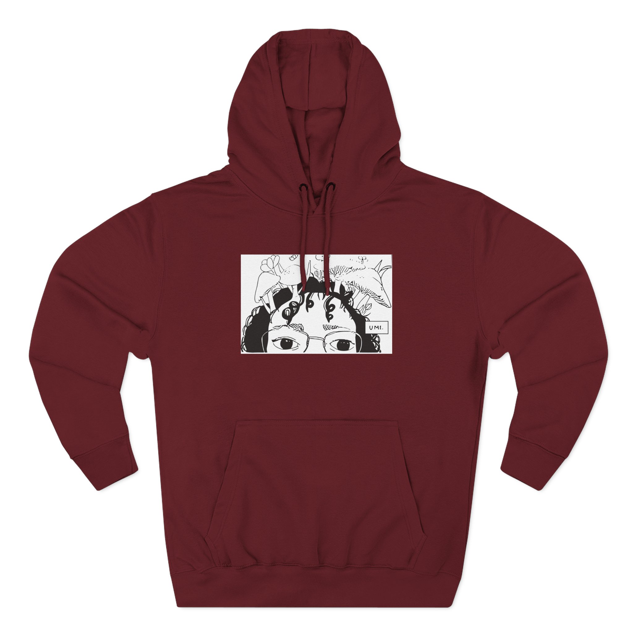 Umi Drawing Three-Panel Fleece Hoodie