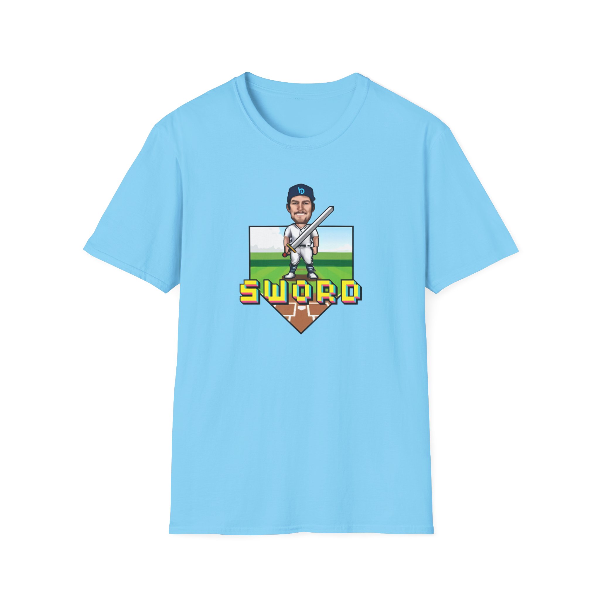 Trevor Bauer Sword Pixel Art Unisex Softstyle T-Shirt