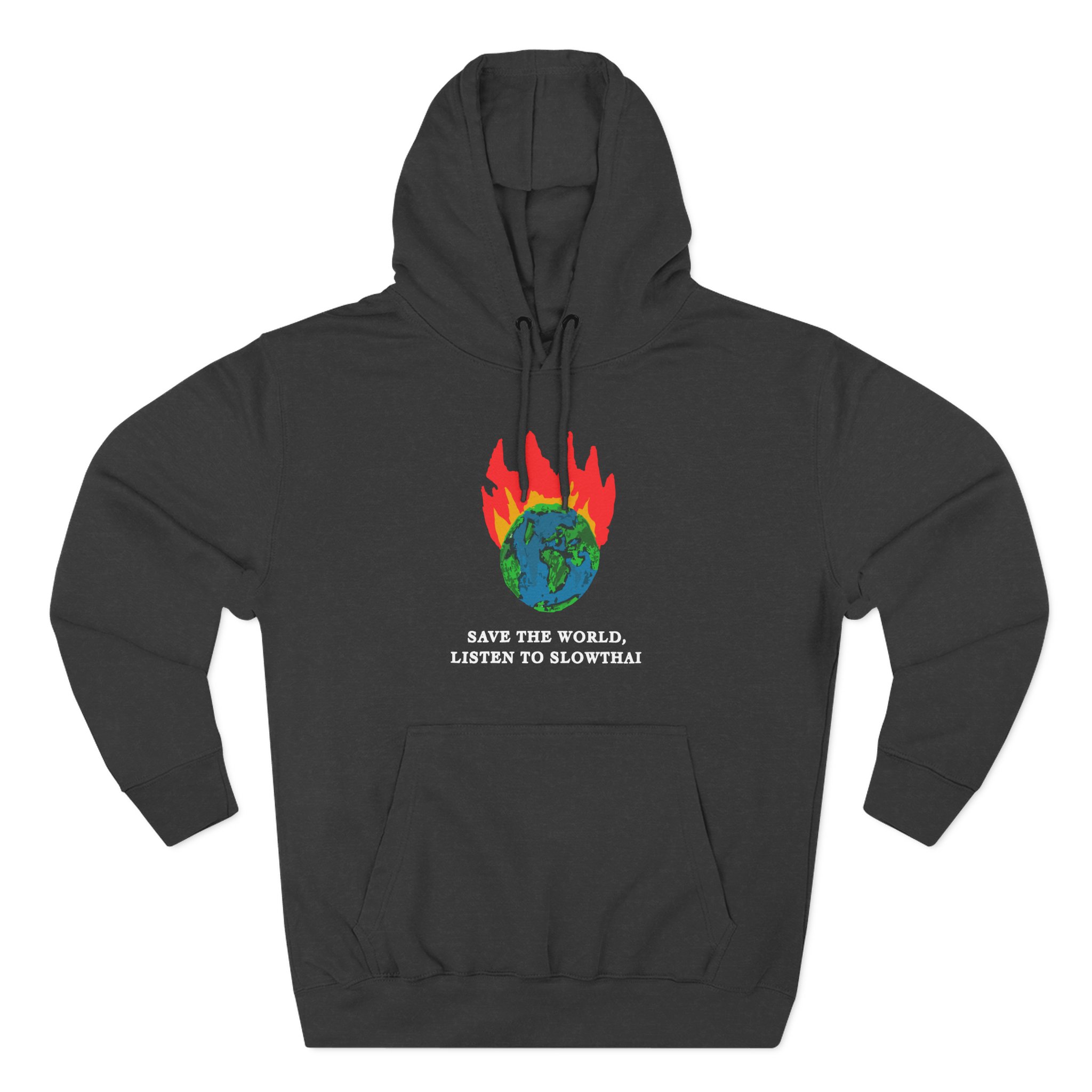 Save the World Listen to Slowthai Three-Panel Fleece Hoodie