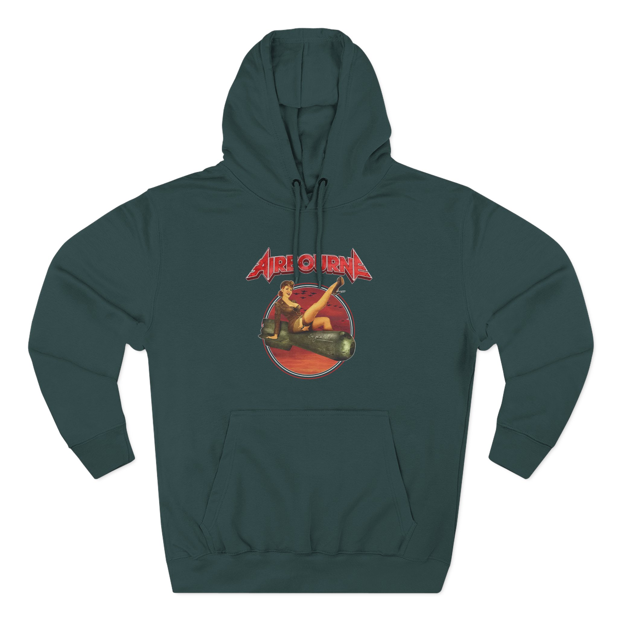 Airbourne Bomb Girl Three-Panel Fleece Hoodie
