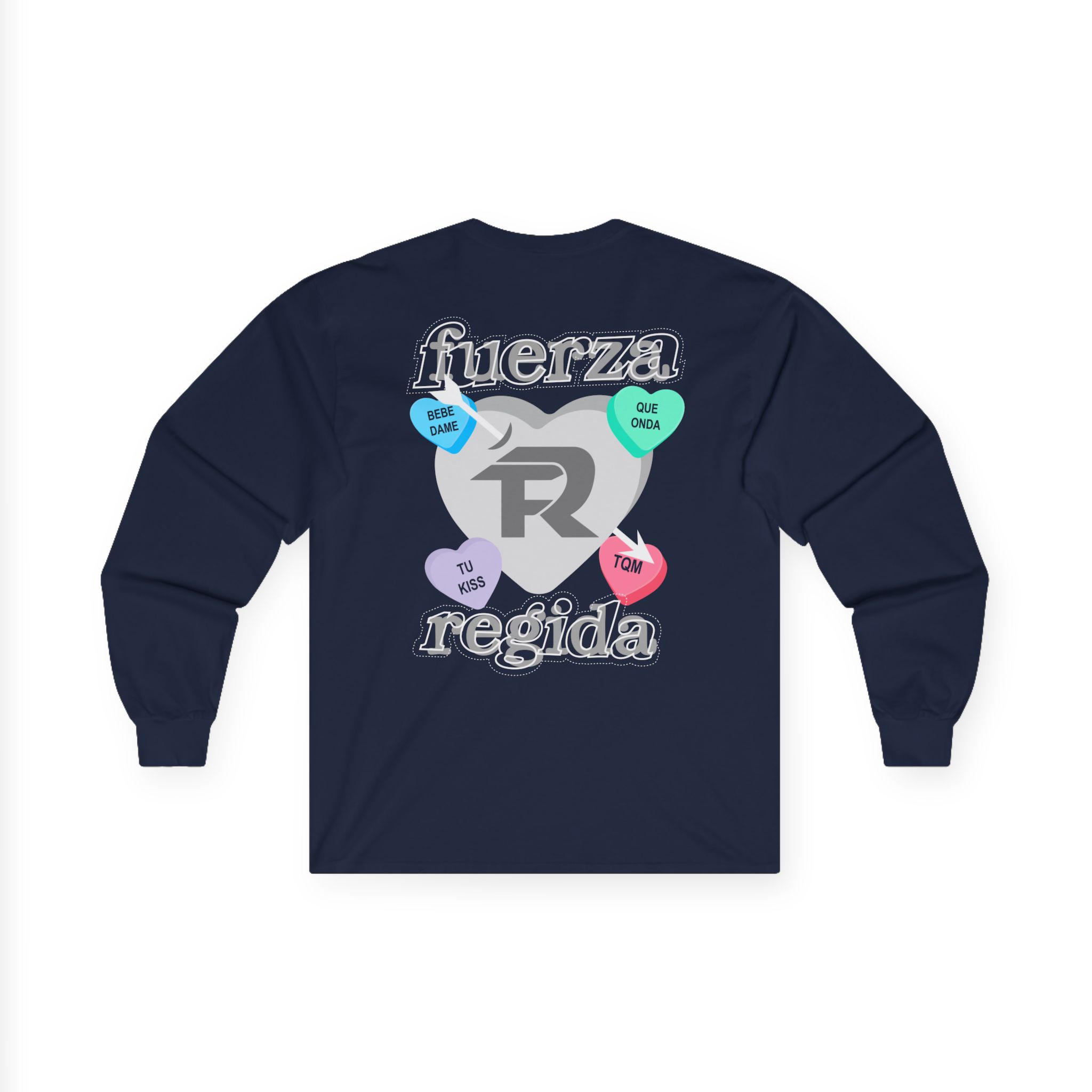 Fuerza Regida Candy Hearts Unisex Ultra Cotton Long Sleeve Tee