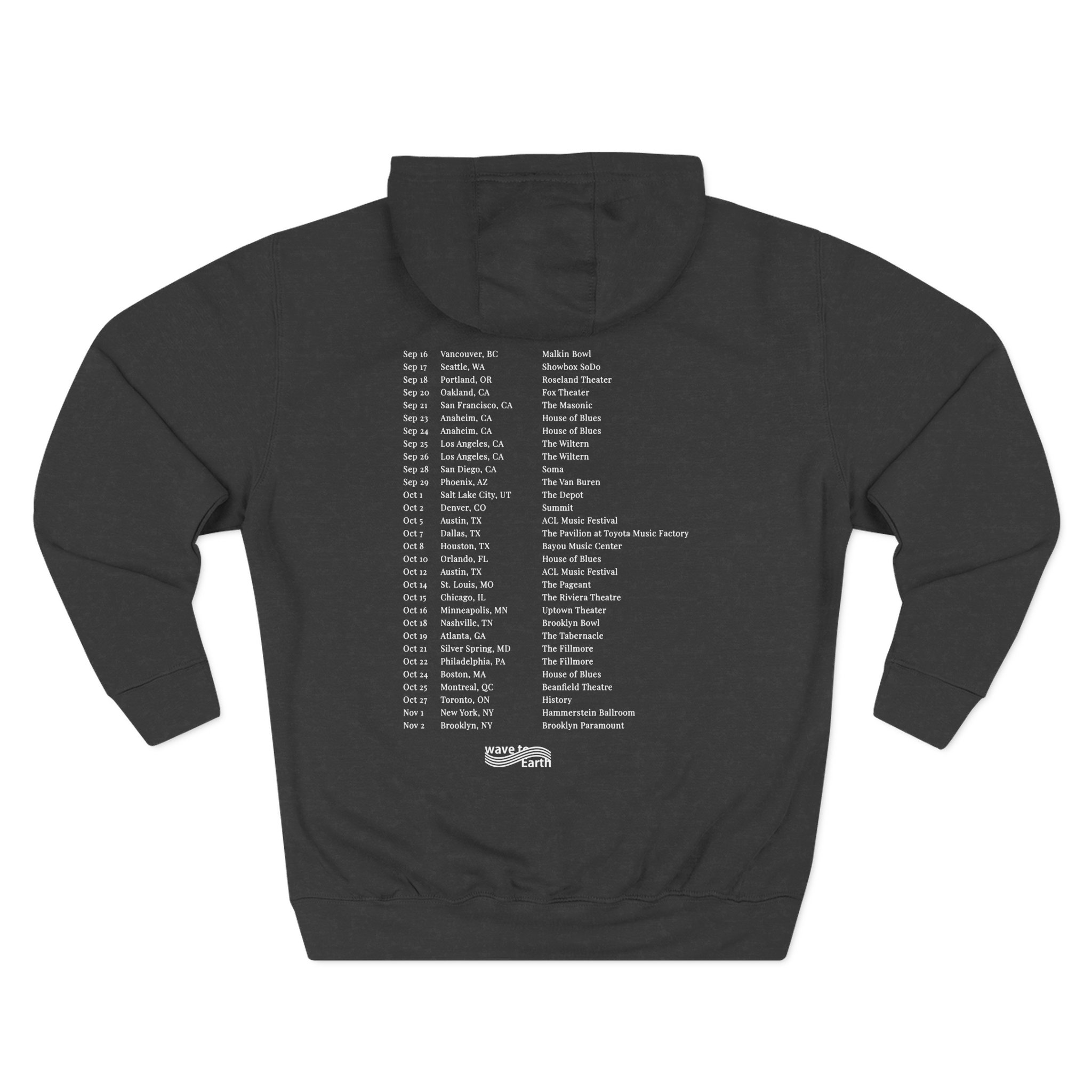 Wave to Earth 0.03 Na Tour Three-Panel Fleece Hoodie