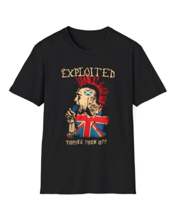The Exploited Fuck Tories Unisex Softstyle T-Shirt