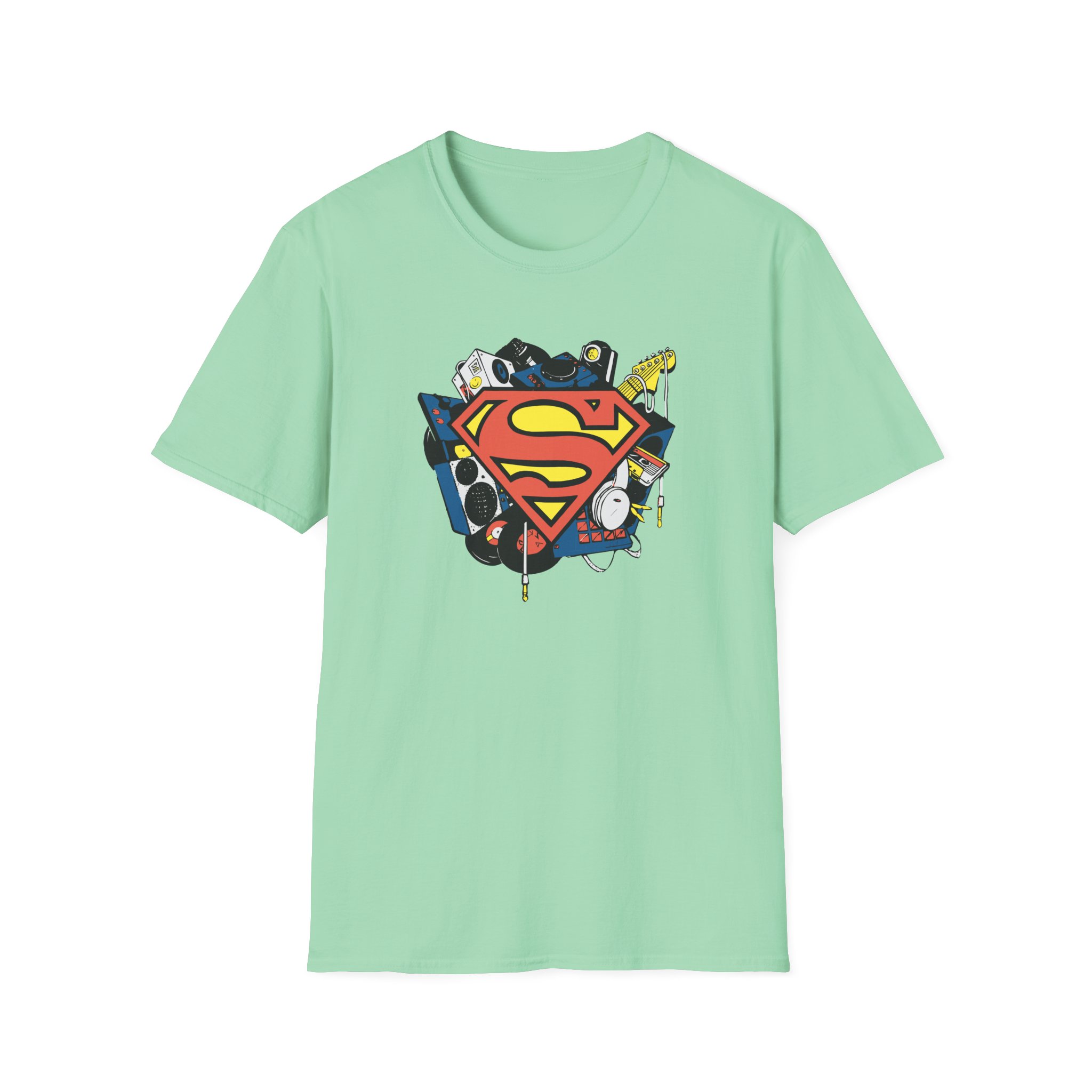Kaskade X Superman Musician Unisex Softstyle T-Shirt
