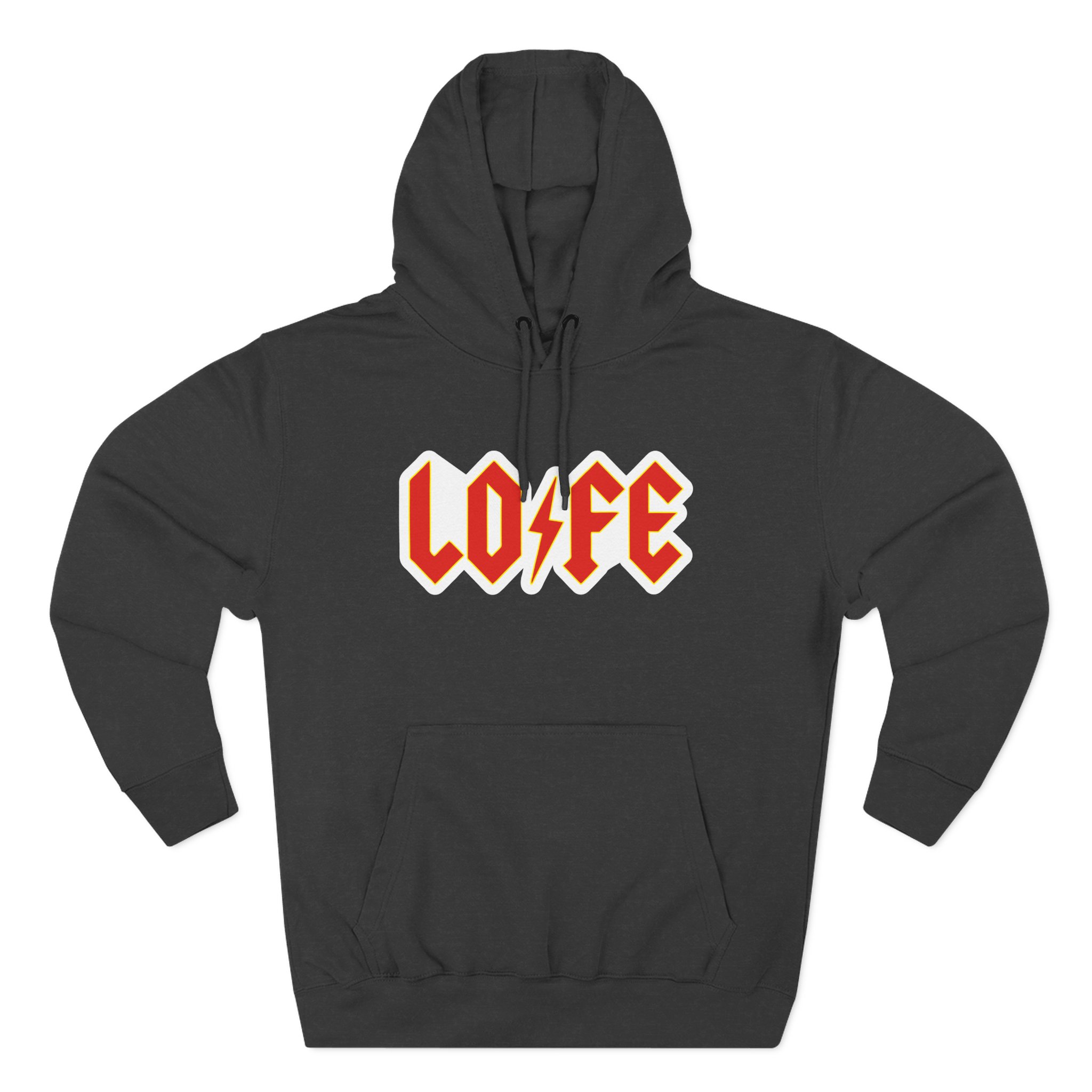 Lofe Three-Panel Fleece Hoodie