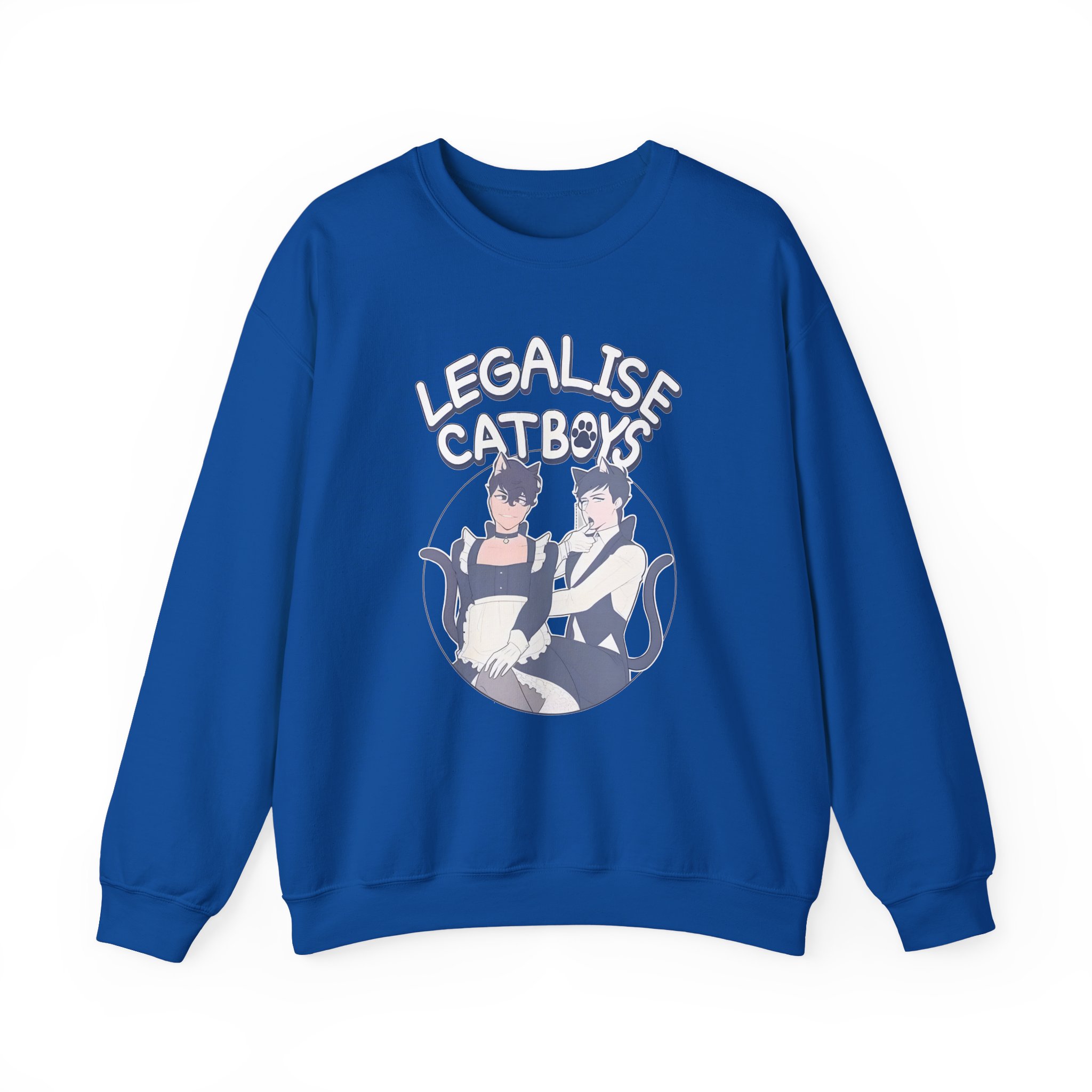 Dan and Phil Legalise Catboys Unisex Heavy Blendâ„¢ Crewneck Sweatshirt