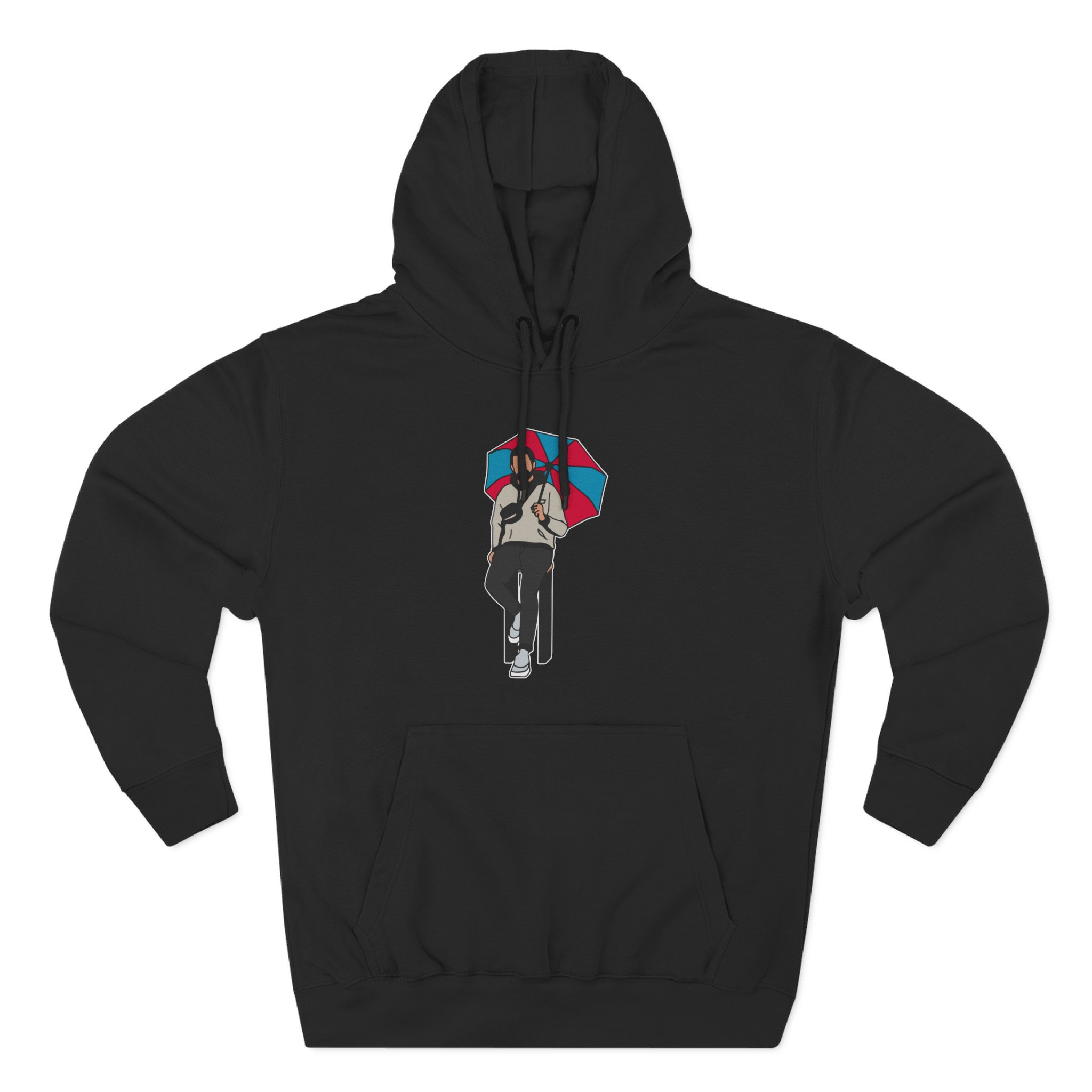 Zerkaa Three-Panel Fleece Hoodie