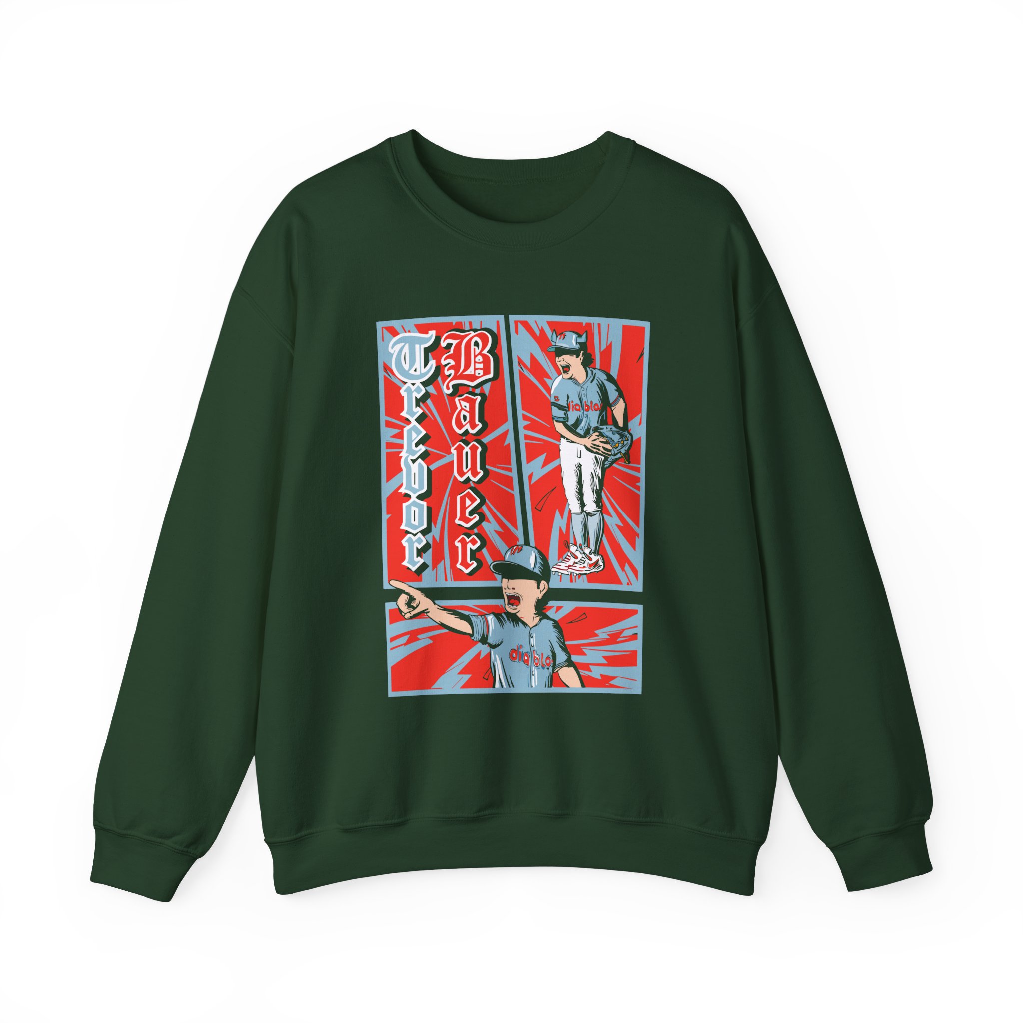 Trevor Bauer Diablo's Comic Strip Unisex Heavy Blendâ„¢ Crewneck Sweatshirt