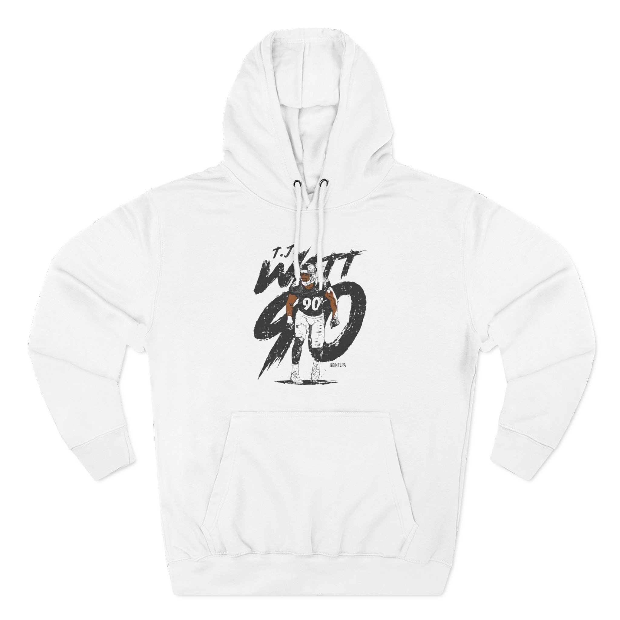 Tj Watt Rough Three-Panel Fleece Hoodie