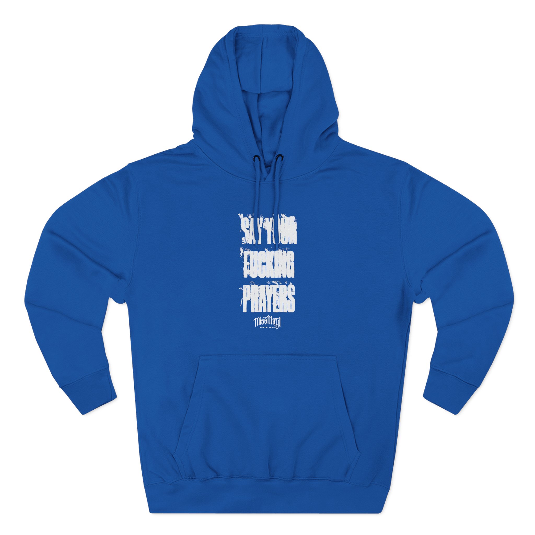 Miss May I Glow in the Dark Prayers Three-Panel Fleece Hoodie