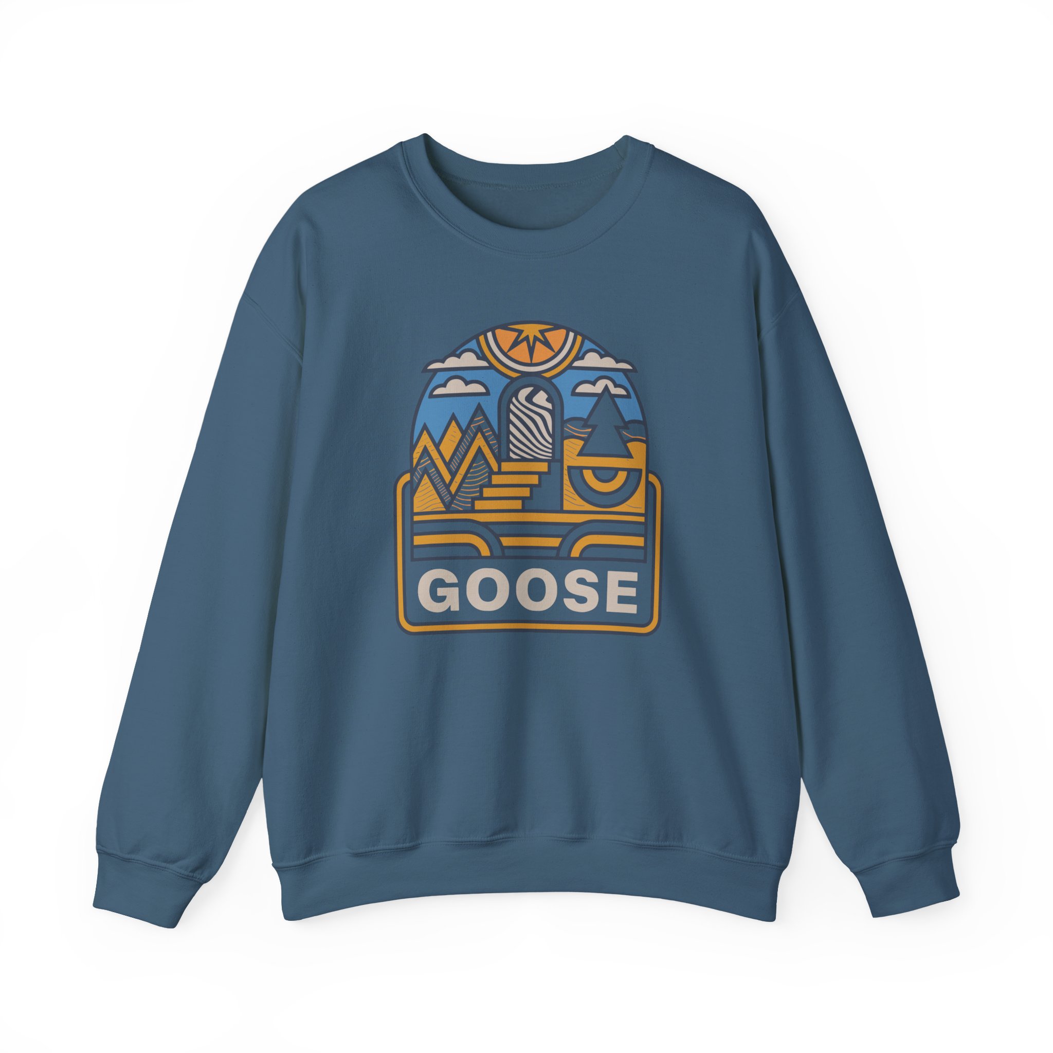 Goose Trippy Staircase Unisex Heavy Blendâ„¢ Crewneck Sweatshirt