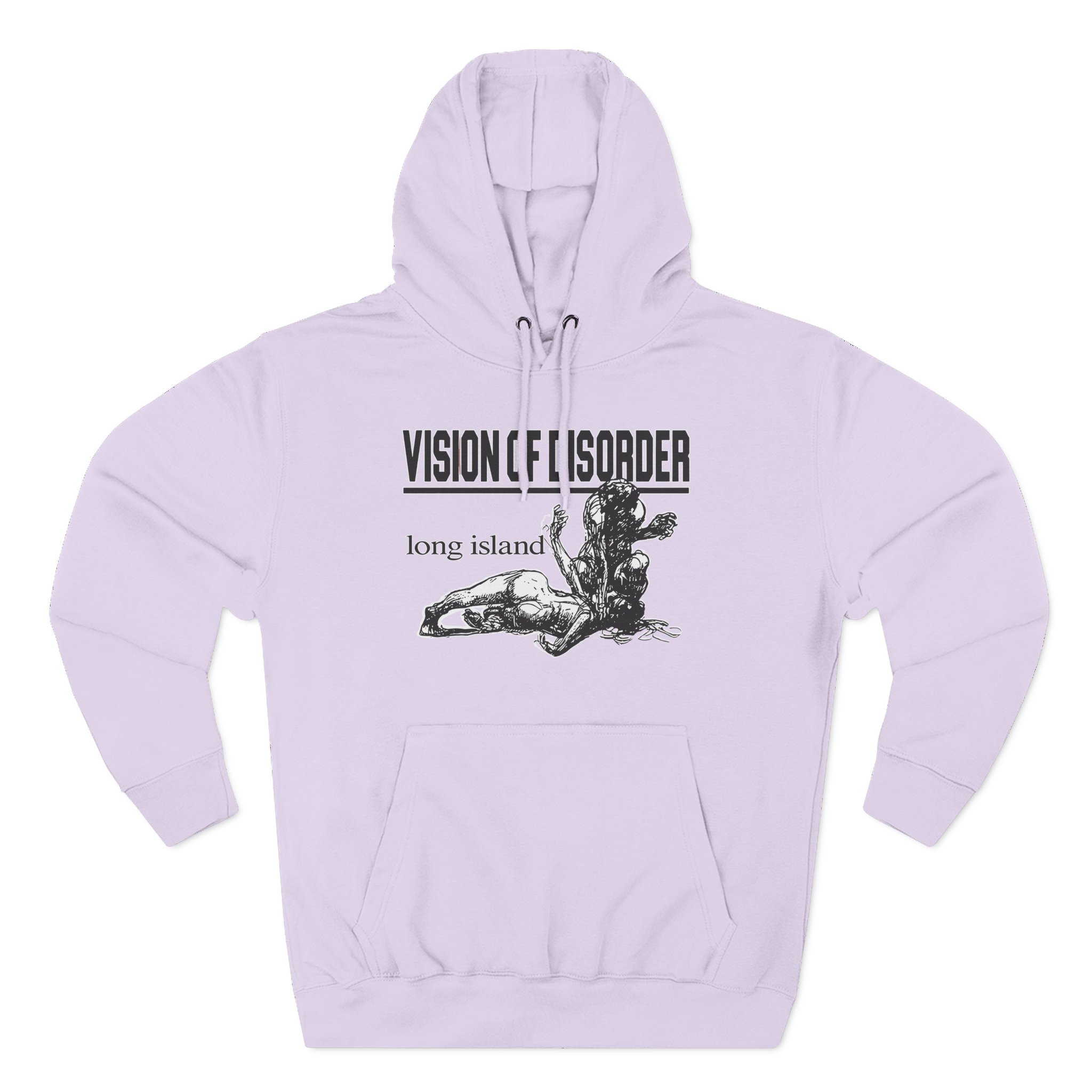 Vision of Disorder long island Three-Panel Fleece Hoodie