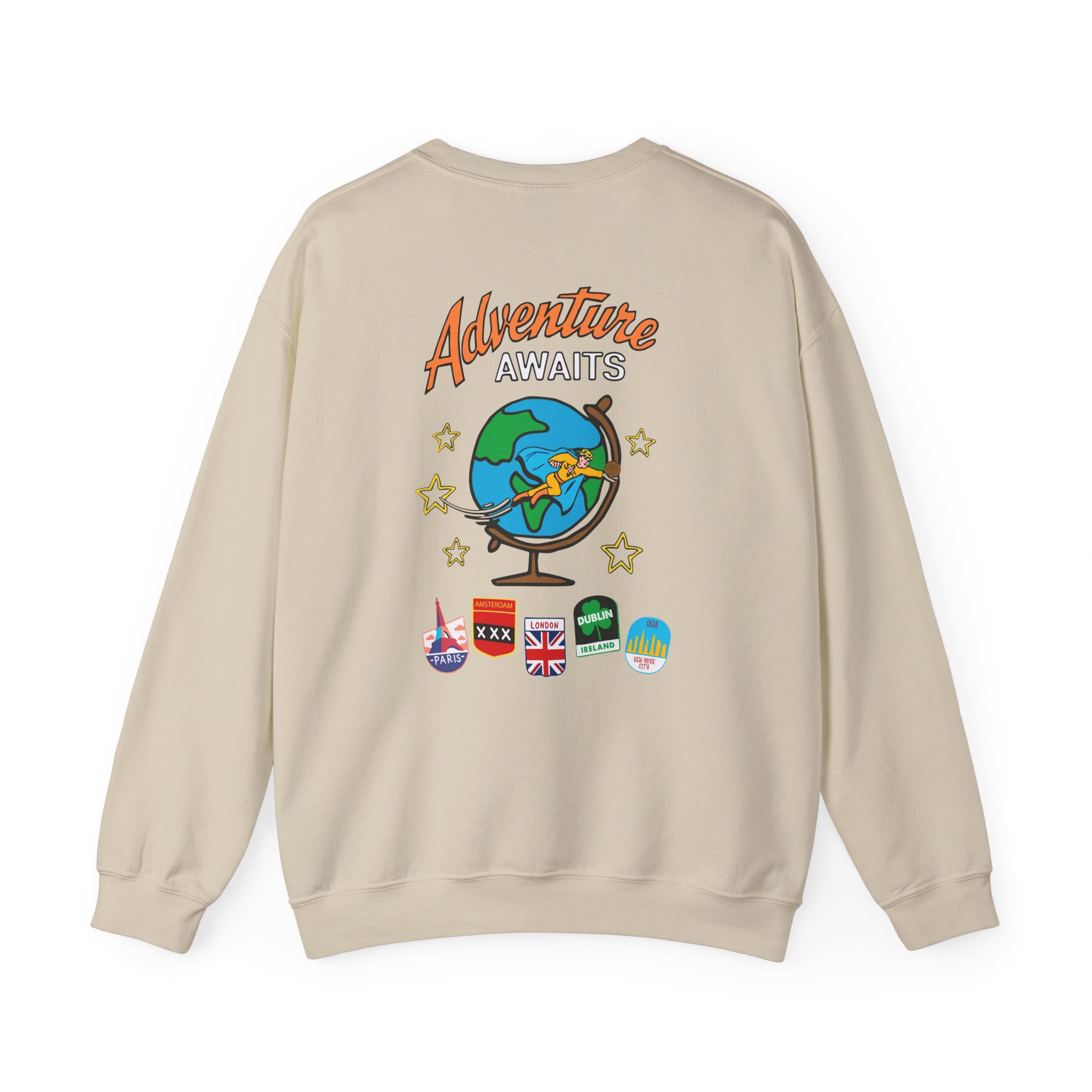 Ryan Trahan One Cent Adventure Awaits Travel Club Unisex Heavy Blendâ„¢ Crewneck Sweatshirt