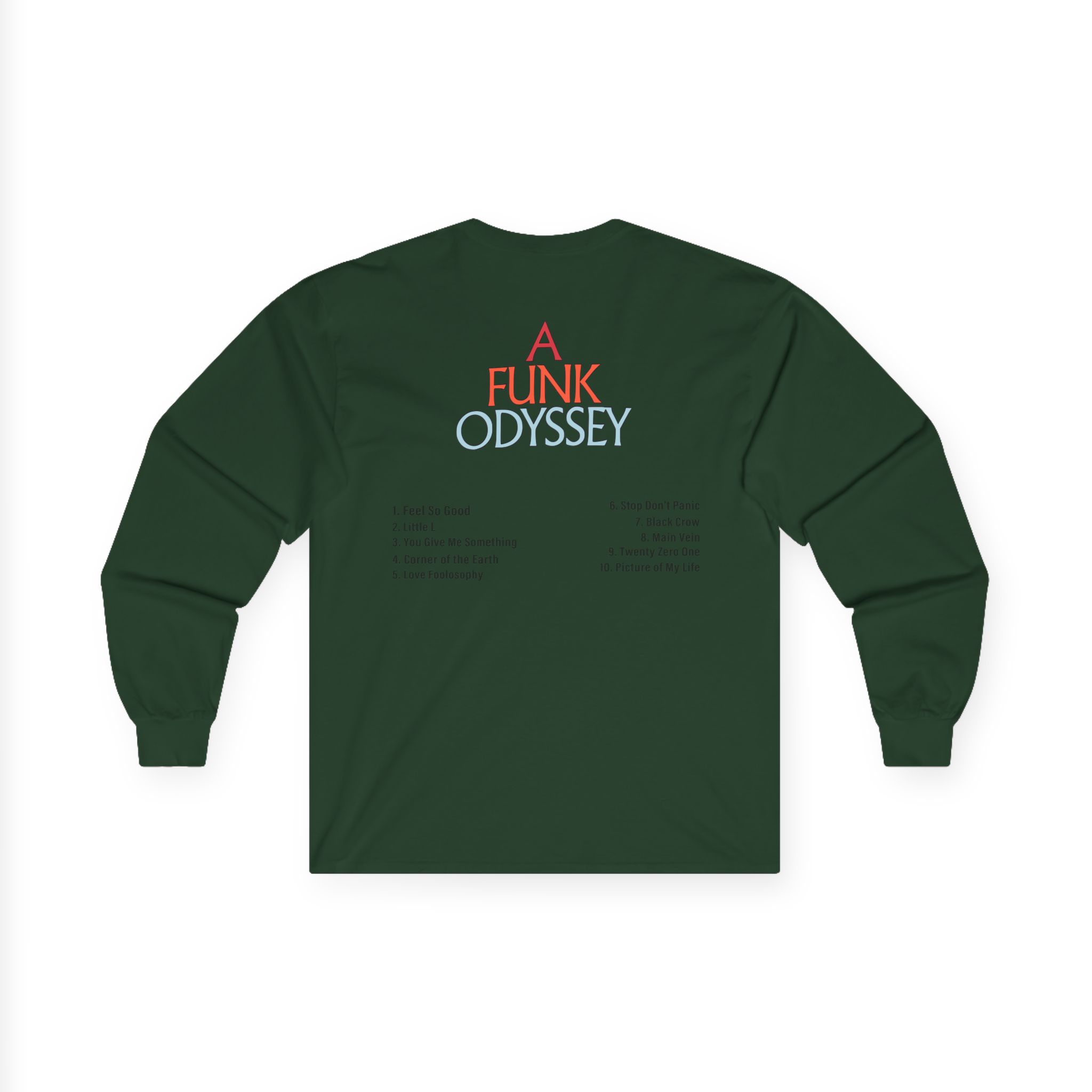 J Funk Odyssey Tracklist Unisex Ultra Cotton Long Sleeve Tee
