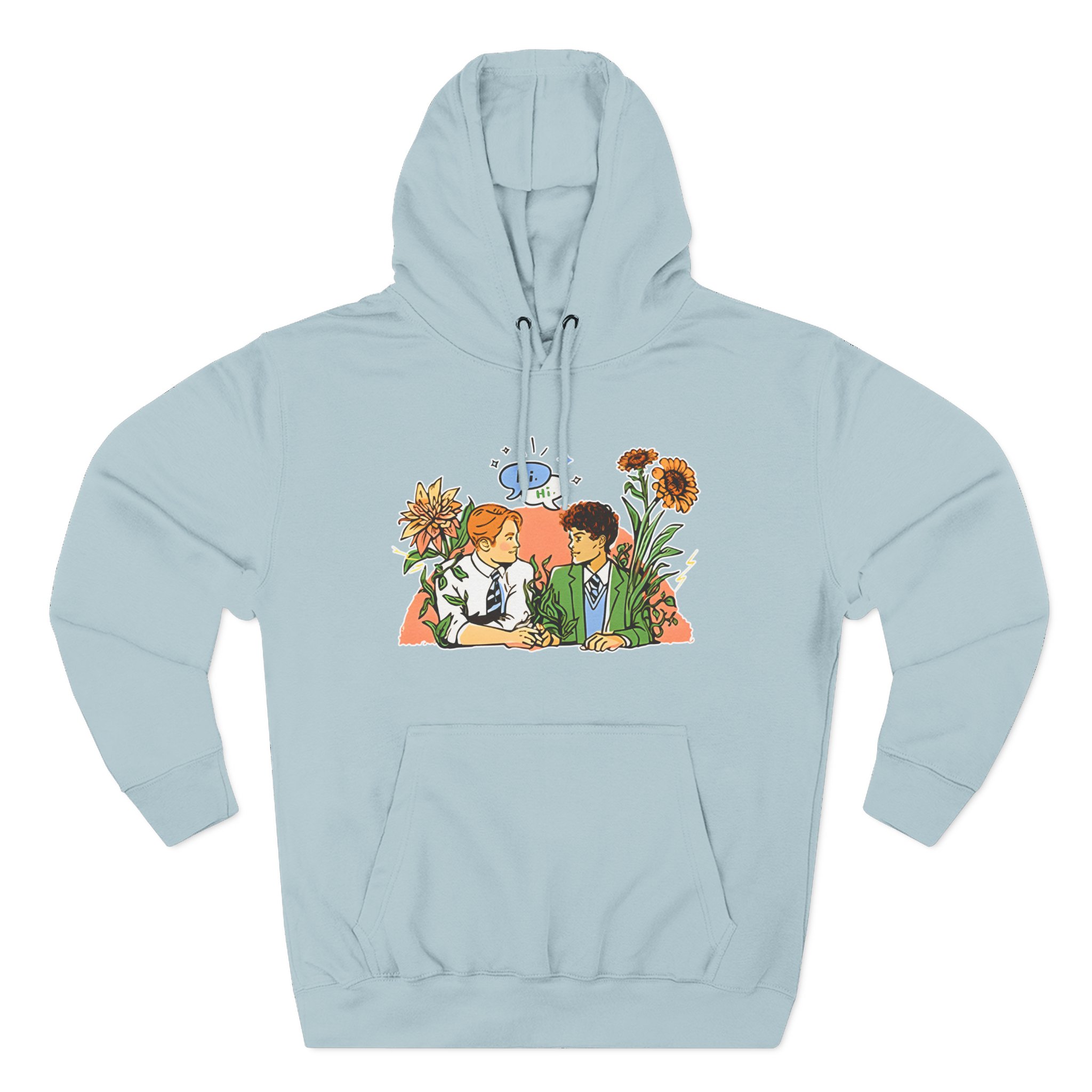 Heartstopper Nick & Charlie Three-Panel Fleece Hoodie