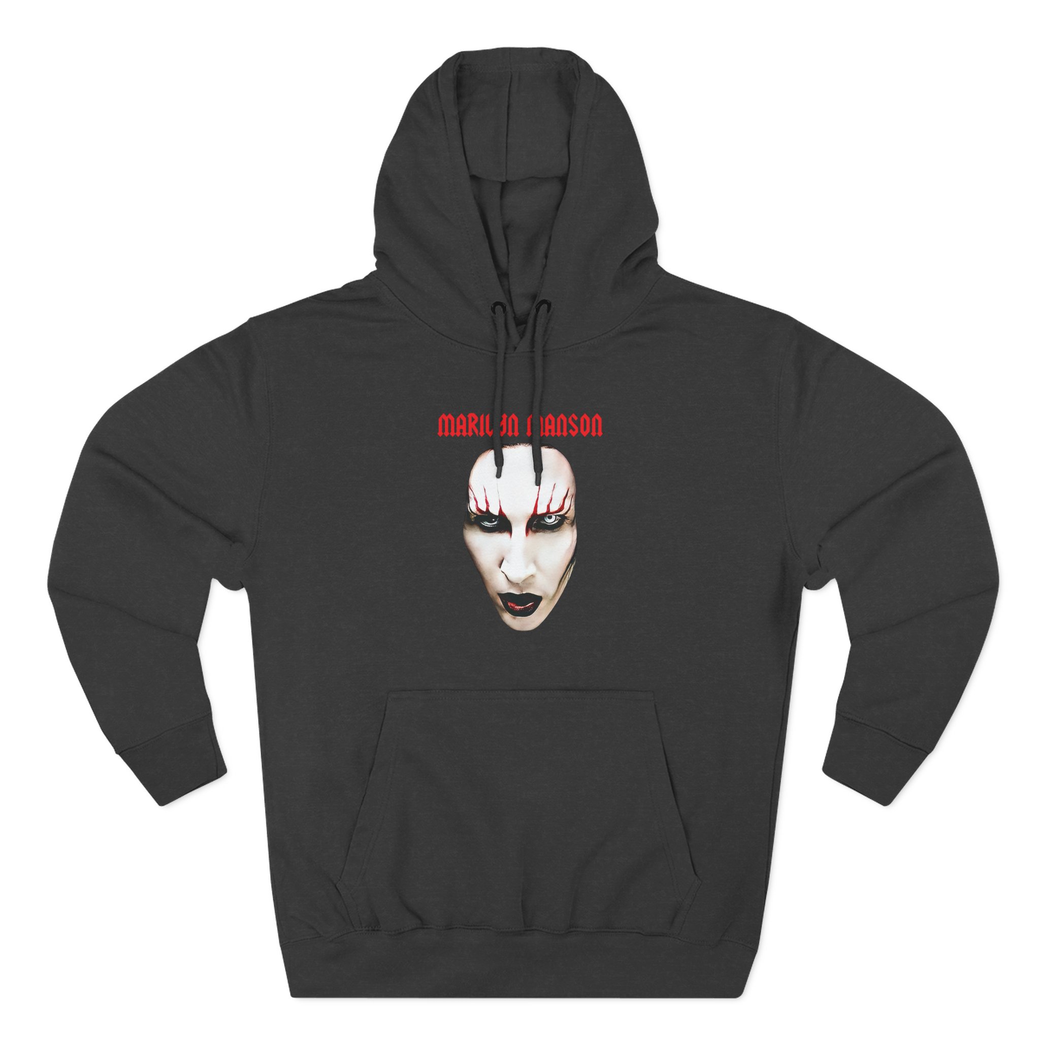 Marilyn Manson Red Lips Three-Panel Fleece Hoodie