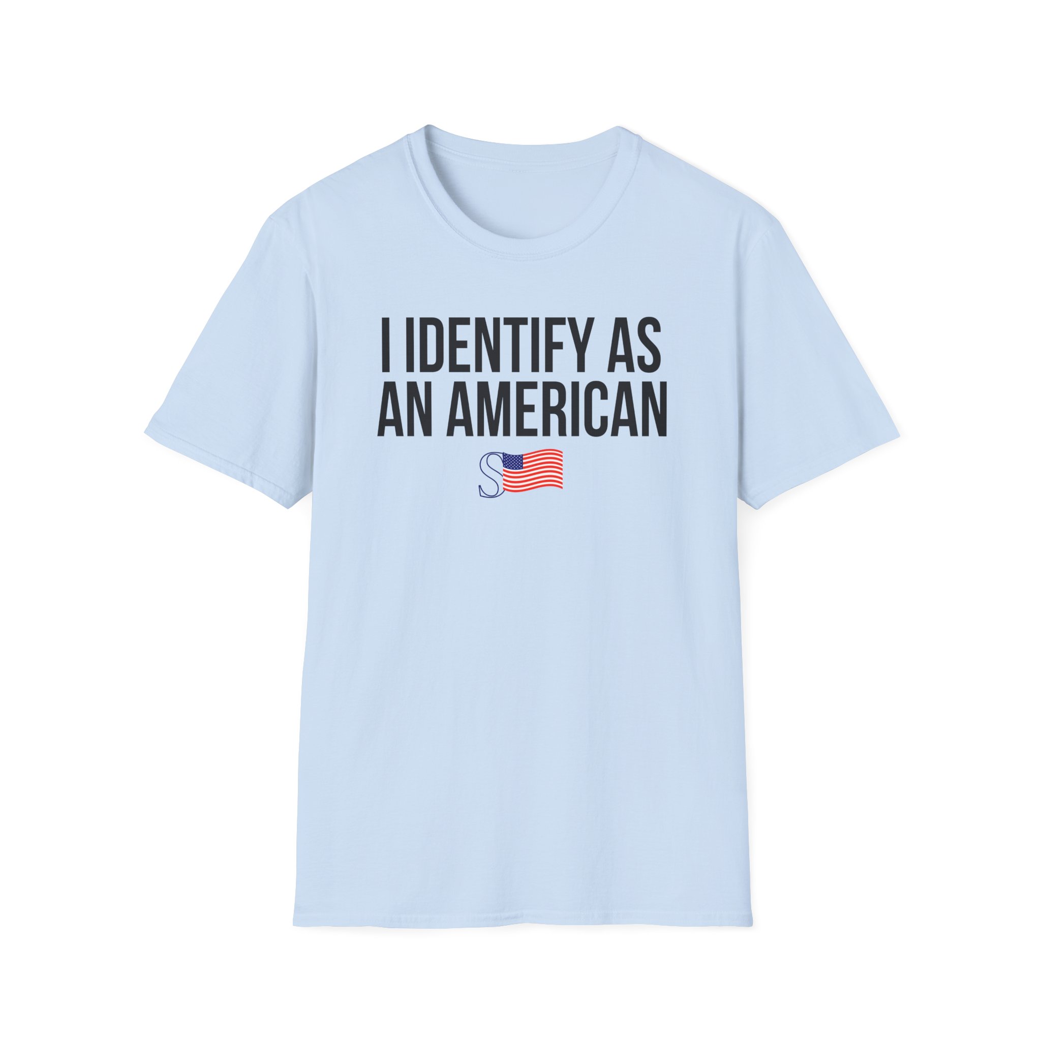 Sean Strickland I Identify as an American Unisex Softstyle T-Shirt