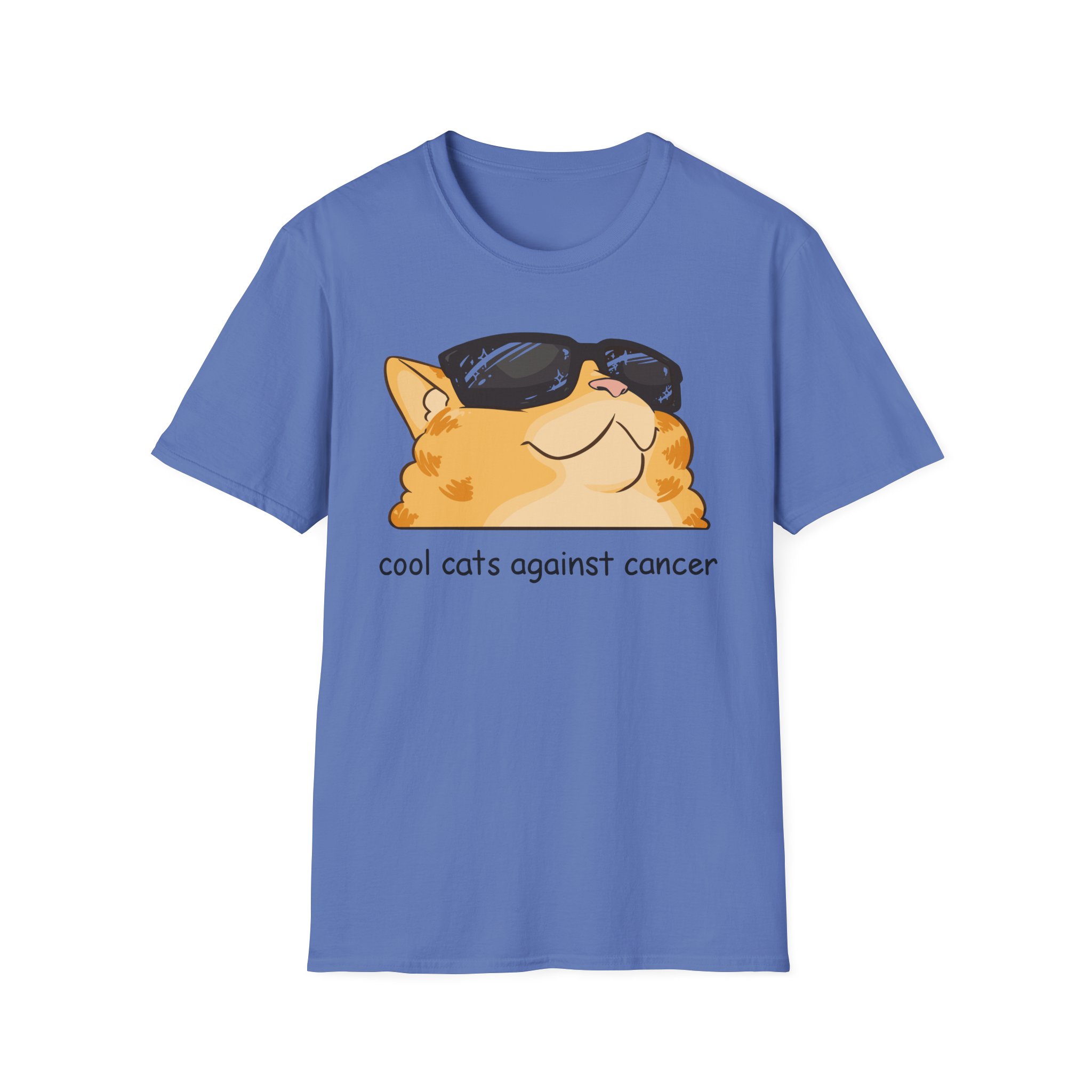 Lilsimsie cool cats against cancer Unisex Softstyle T-Shirt
