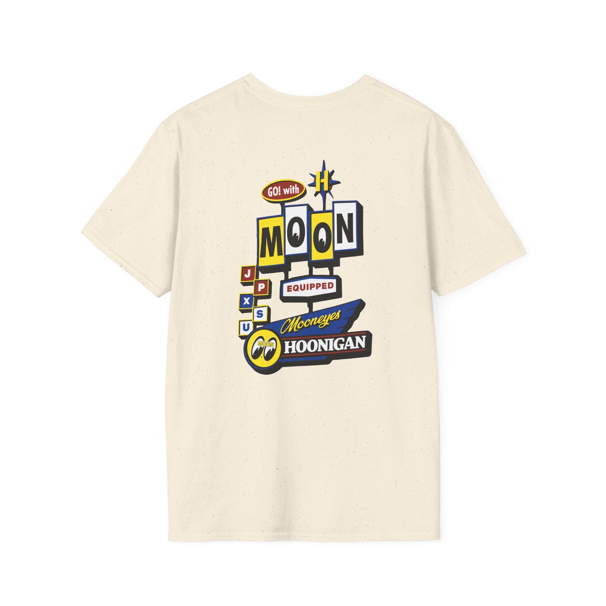 Hoonigan X Mooneyes Moonmotel Unisex Softstyle T-Shirt
