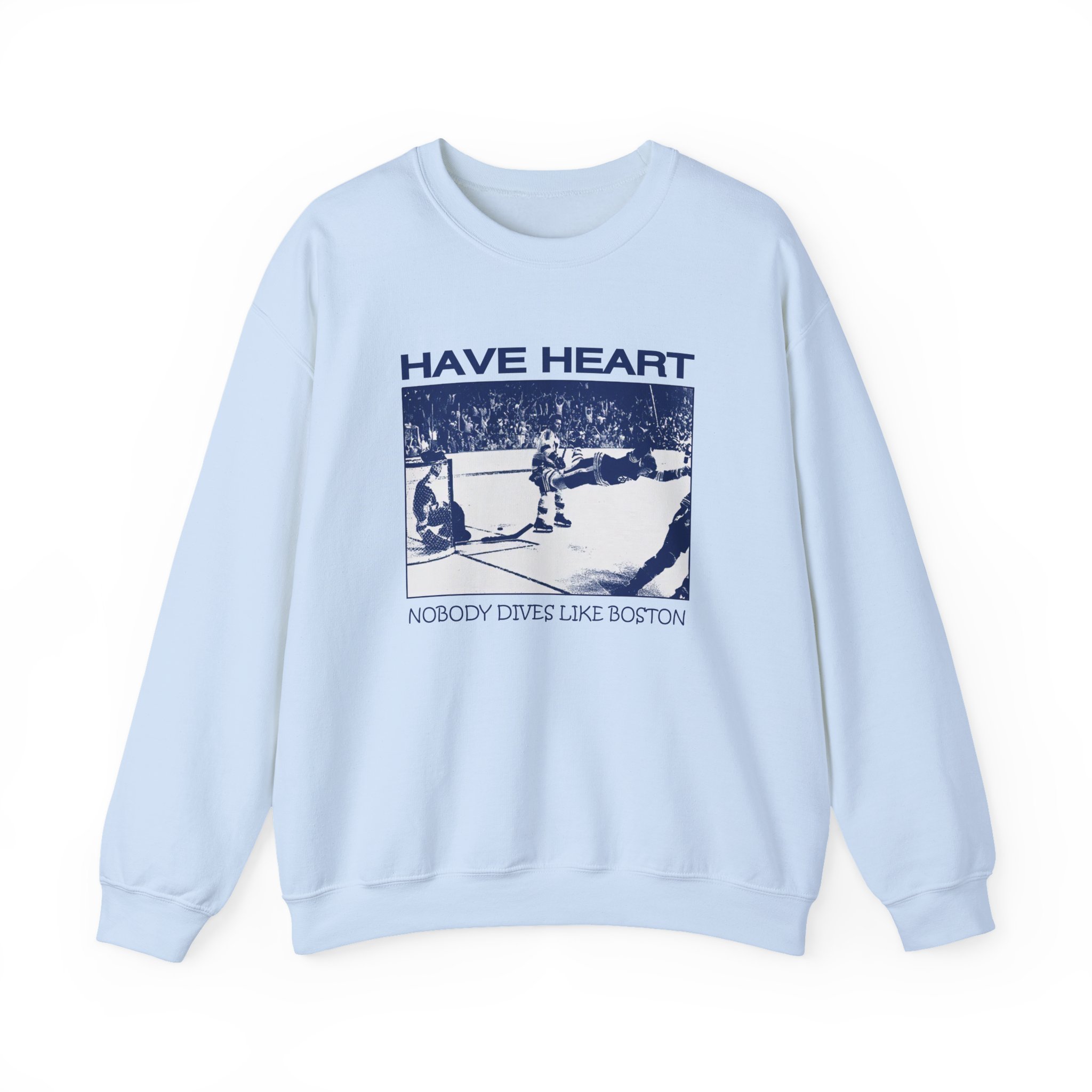 Have Heart Nobody Dives Like Boston Unisex Heavy Blendâ„¢ Crewneck Sweatshirt