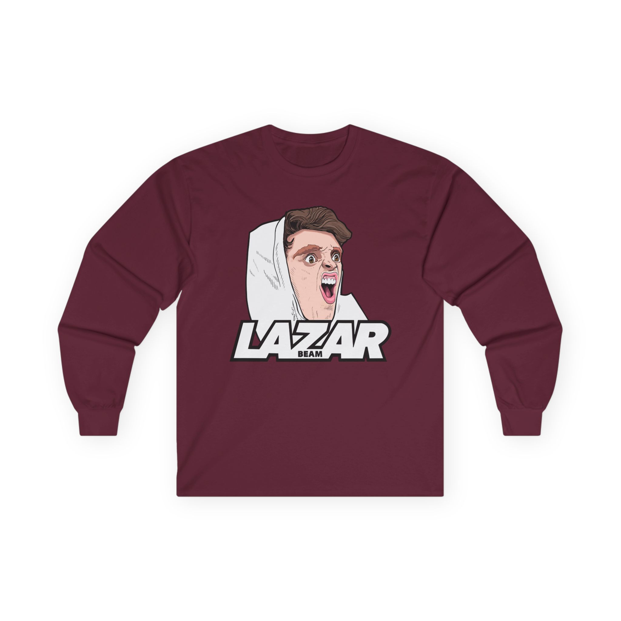 Lazar Silly Face Unisex Ultra Cotton Long Sleeve Tee