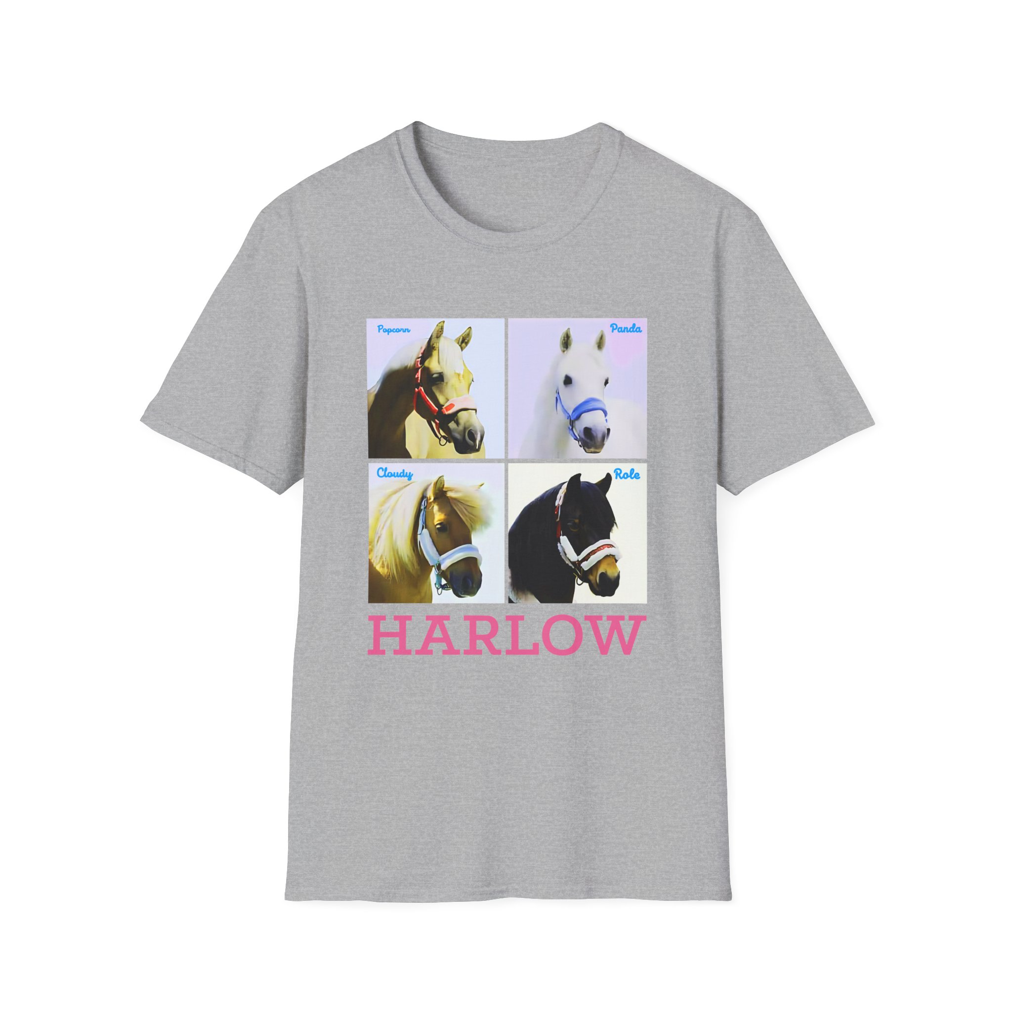 Harlow and Popcorn Unisex Softstyle T-Shirt
