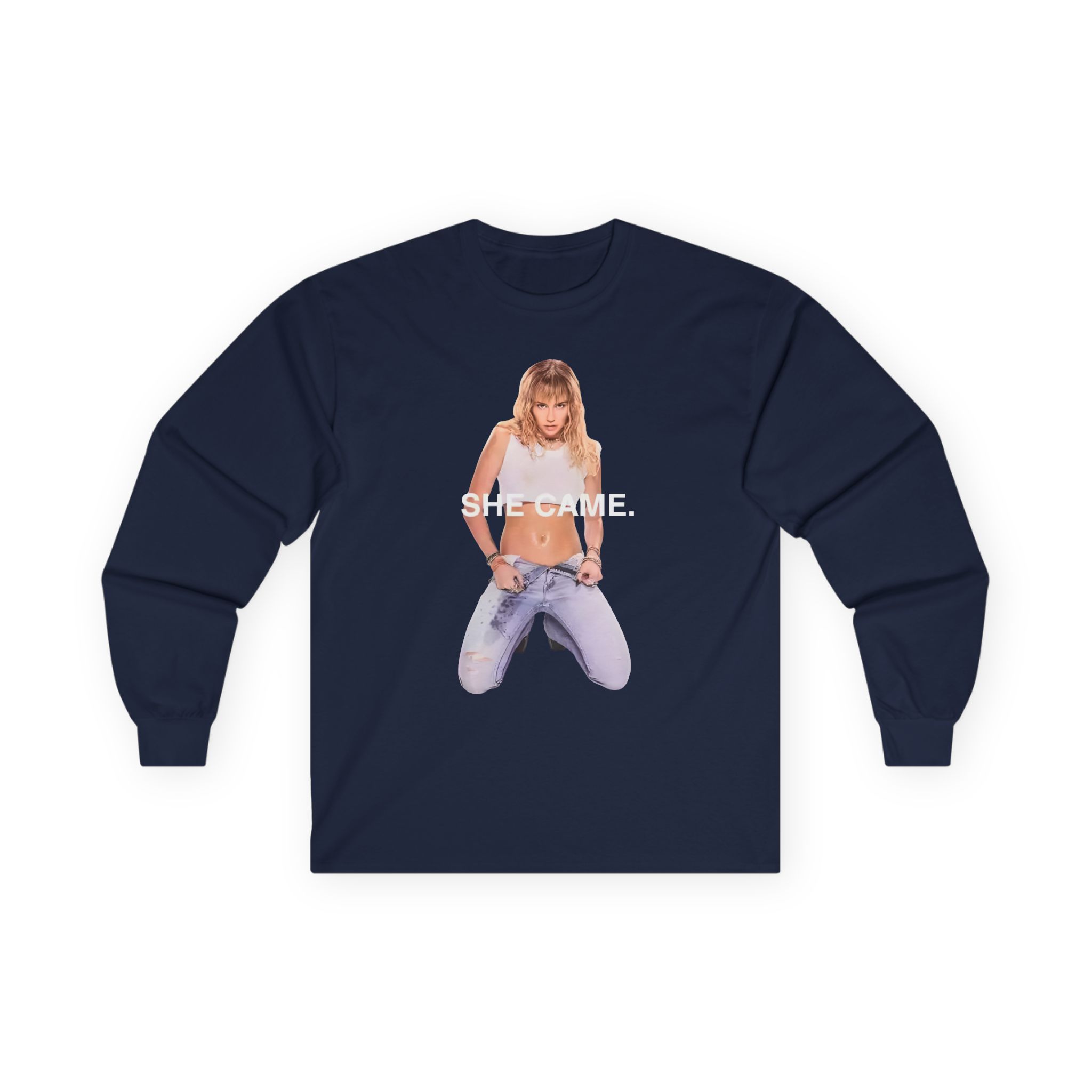 Miley Cyrus She Came Black Unisex Ultra Cotton Long Sleeve Tee