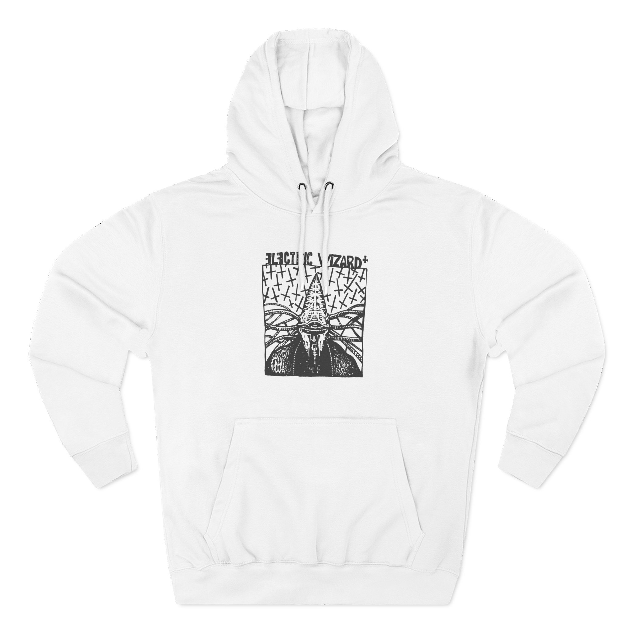 Electric Wizard Doom Sludge Stoner Metal Poster Three-Panel Fleece Hoodie