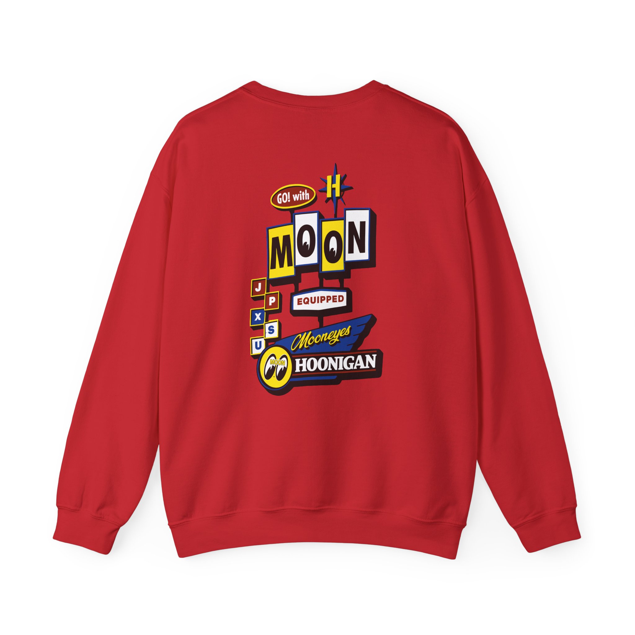 Ken Block Hoonigan X Mooneyes Moonmotel Unisex Heavy Blendâ„¢ Crewneck Sweatshirt