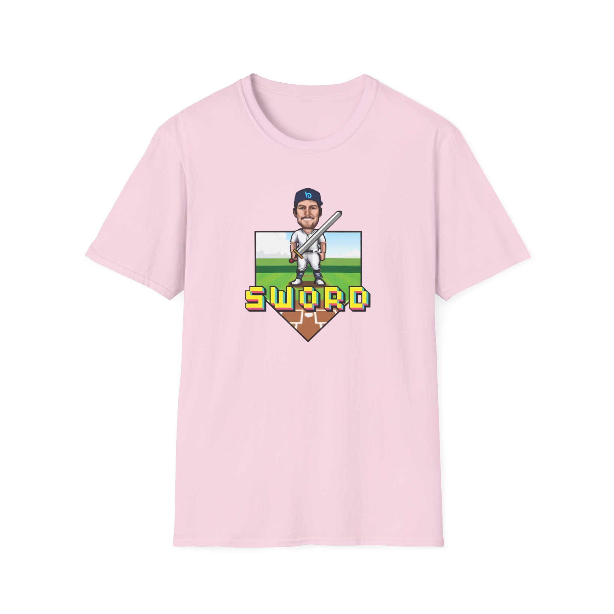 Trevor Bauer Sword Pixel Art Unisex Softstyle T-Shirt