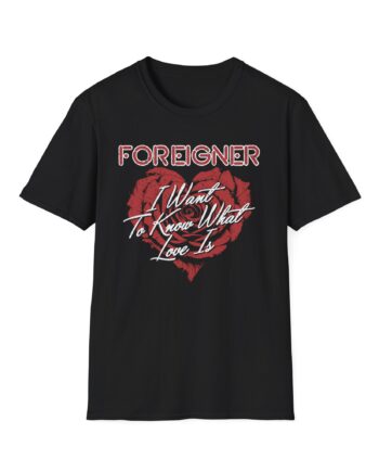 Foreigner Rose Heart Unisex Softstyle T-Shirt