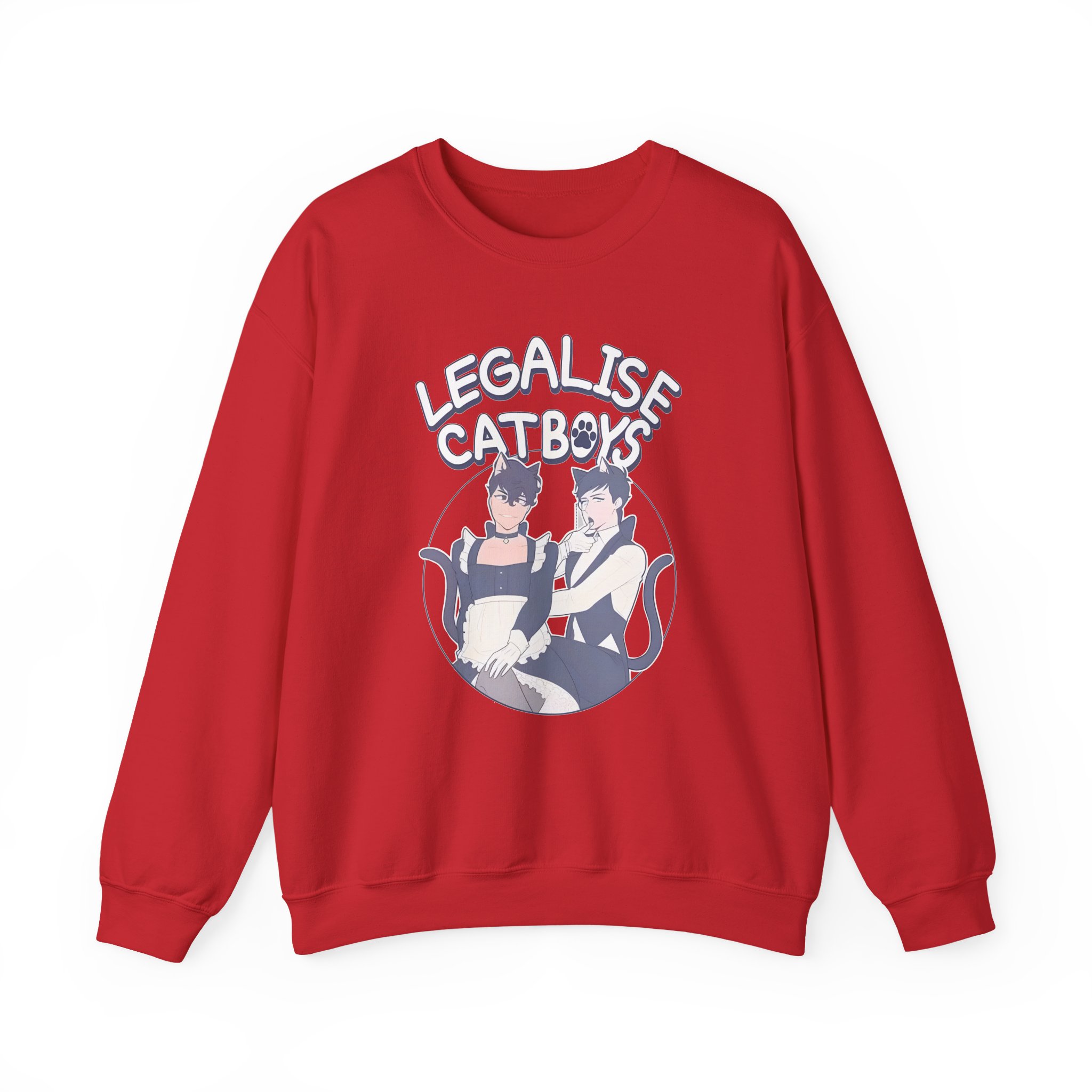 Dan and Phil Legalise Catboys Unisex Heavy Blendâ„¢ Crewneck Sweatshirt
