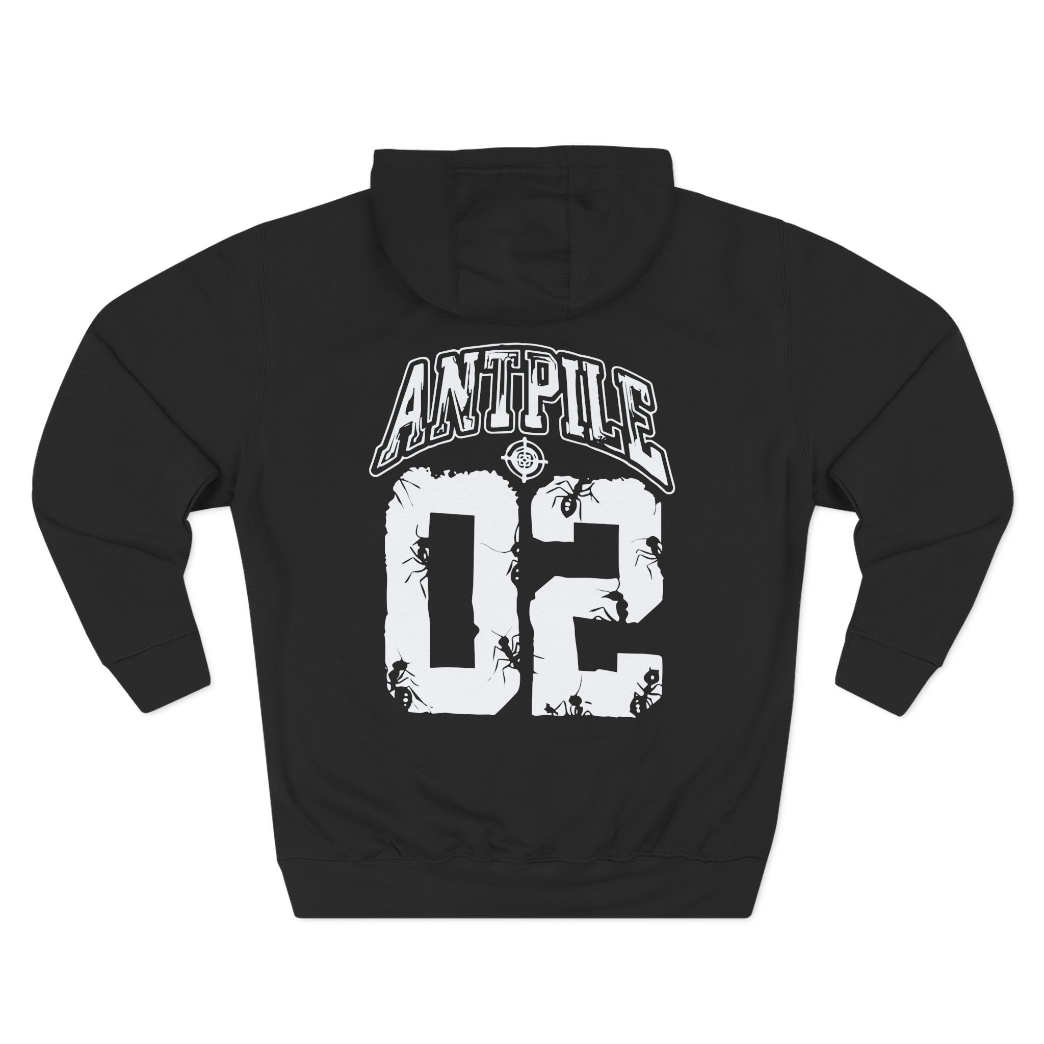 Kublai Khan Antpile 2 Black Three-Panel Fleece Hoodie