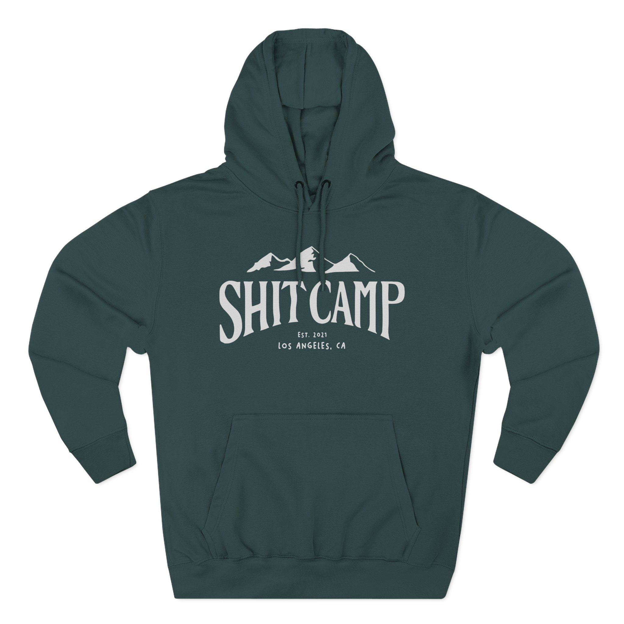 Qtcinderella Shit Camp Three-Panel Fleece Hoodie