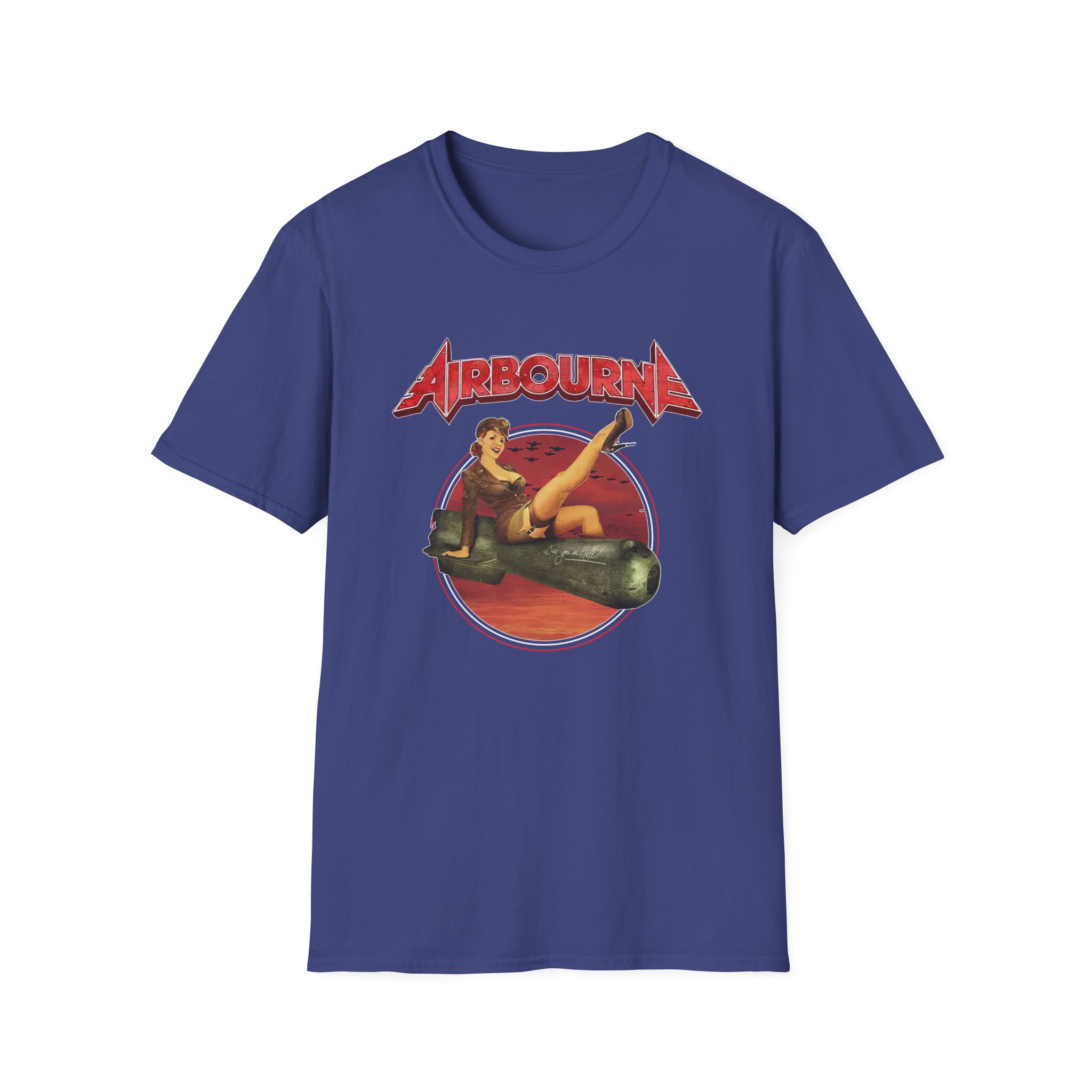 Airbourne Bomb Girl Unisex Softstyle T-Shirt