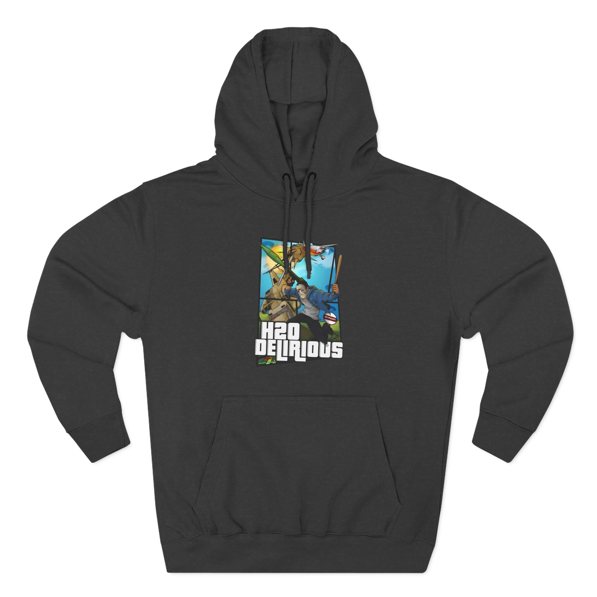 H2odelirious Three-Panel Fleece Hoodie