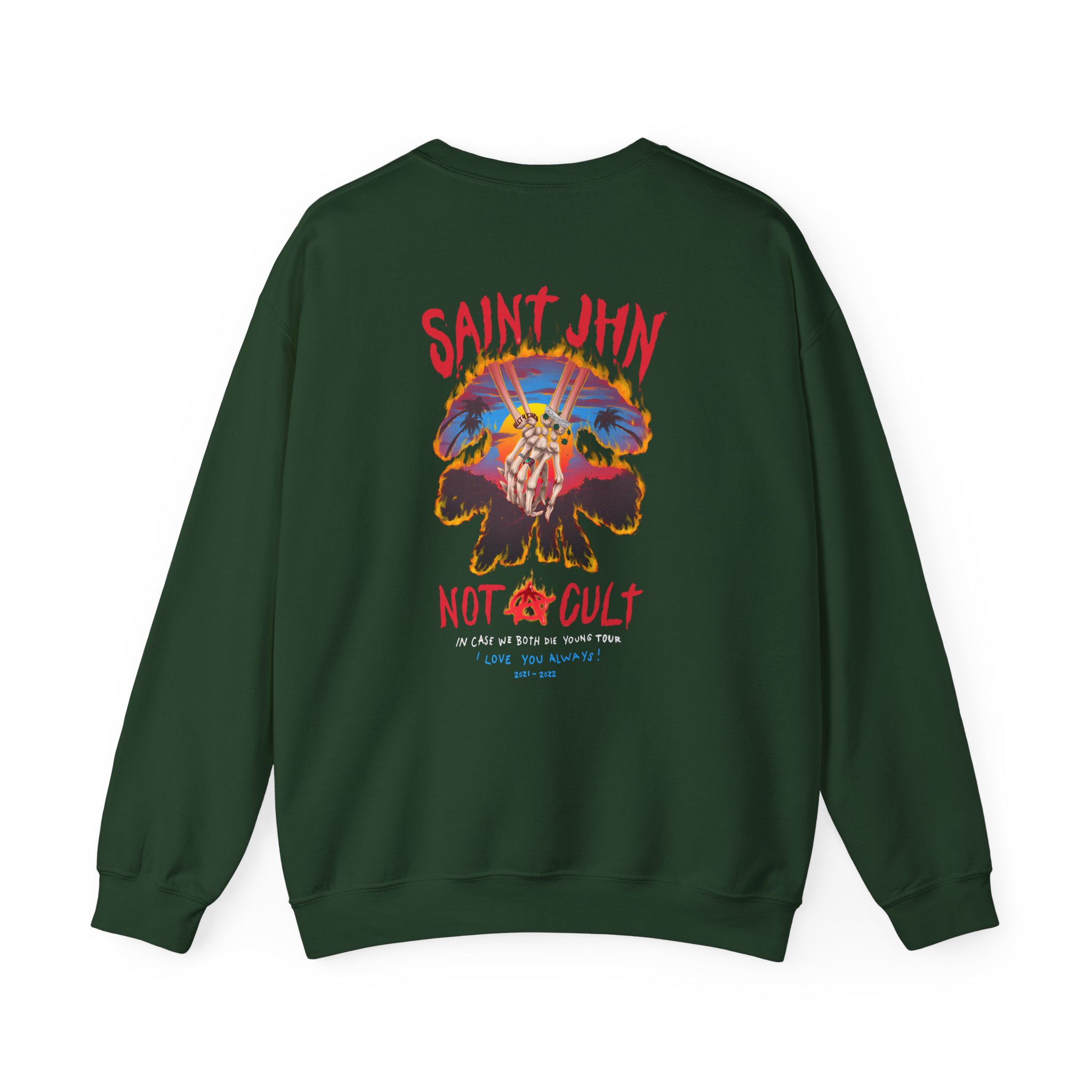 Saint Jhn Horse Stampede Unisex Heavy Blendâ„¢ Crewneck Sweatshirt
