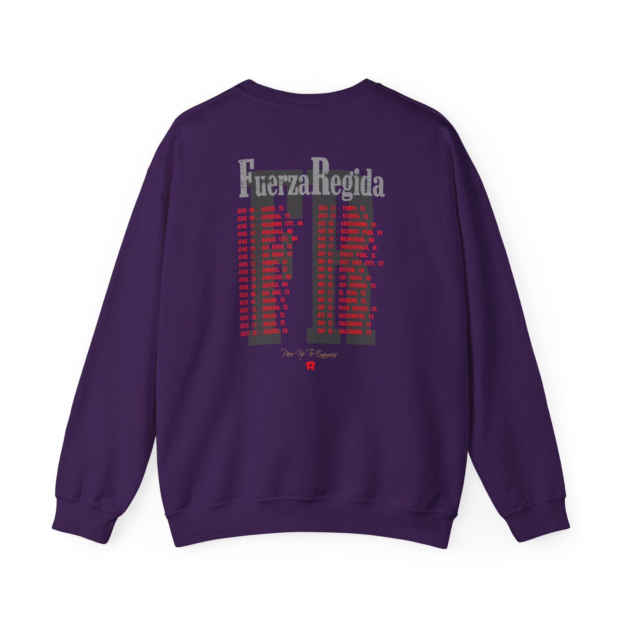 Fuerza Regida Band Tour Dates Unisex Heavy Blendâ„¢ Crewneck Sweatshirt